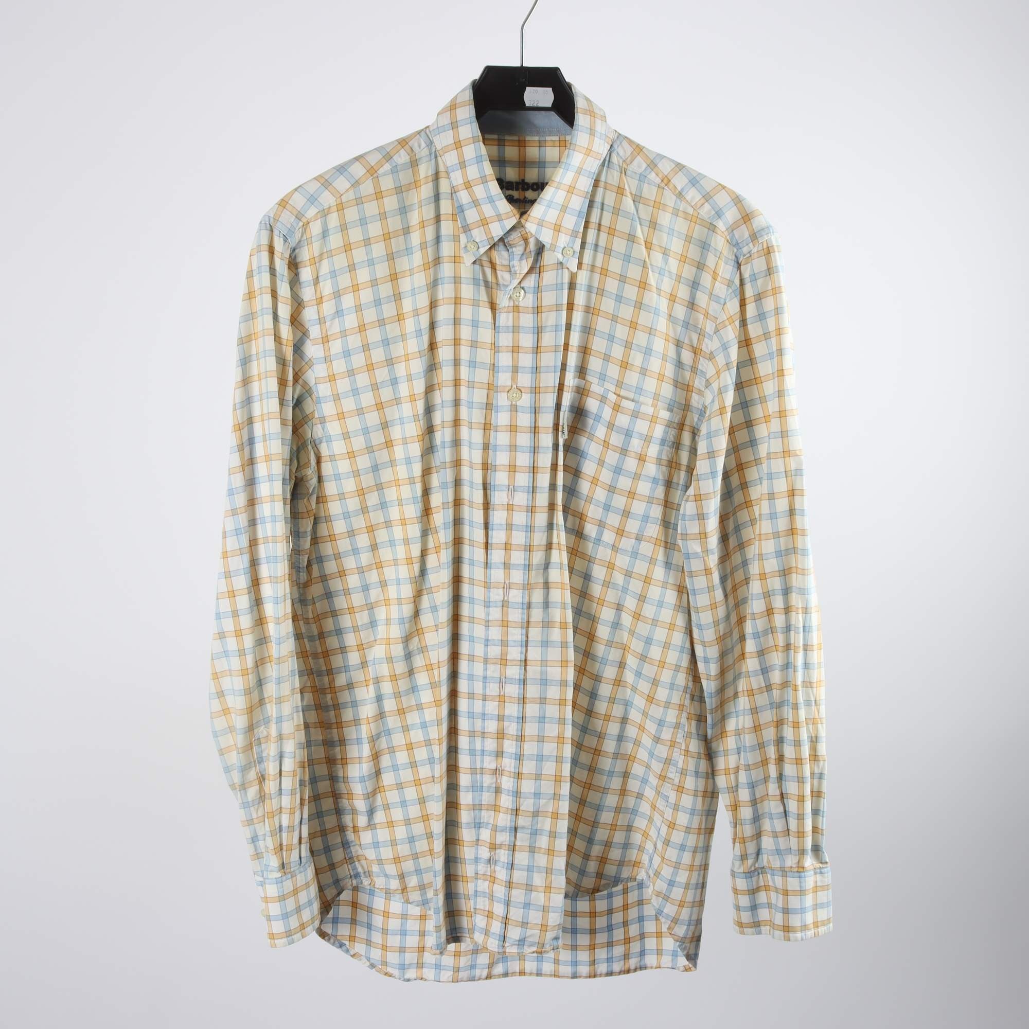 Skjorta, Barbour, rutig, blå, stl. M.