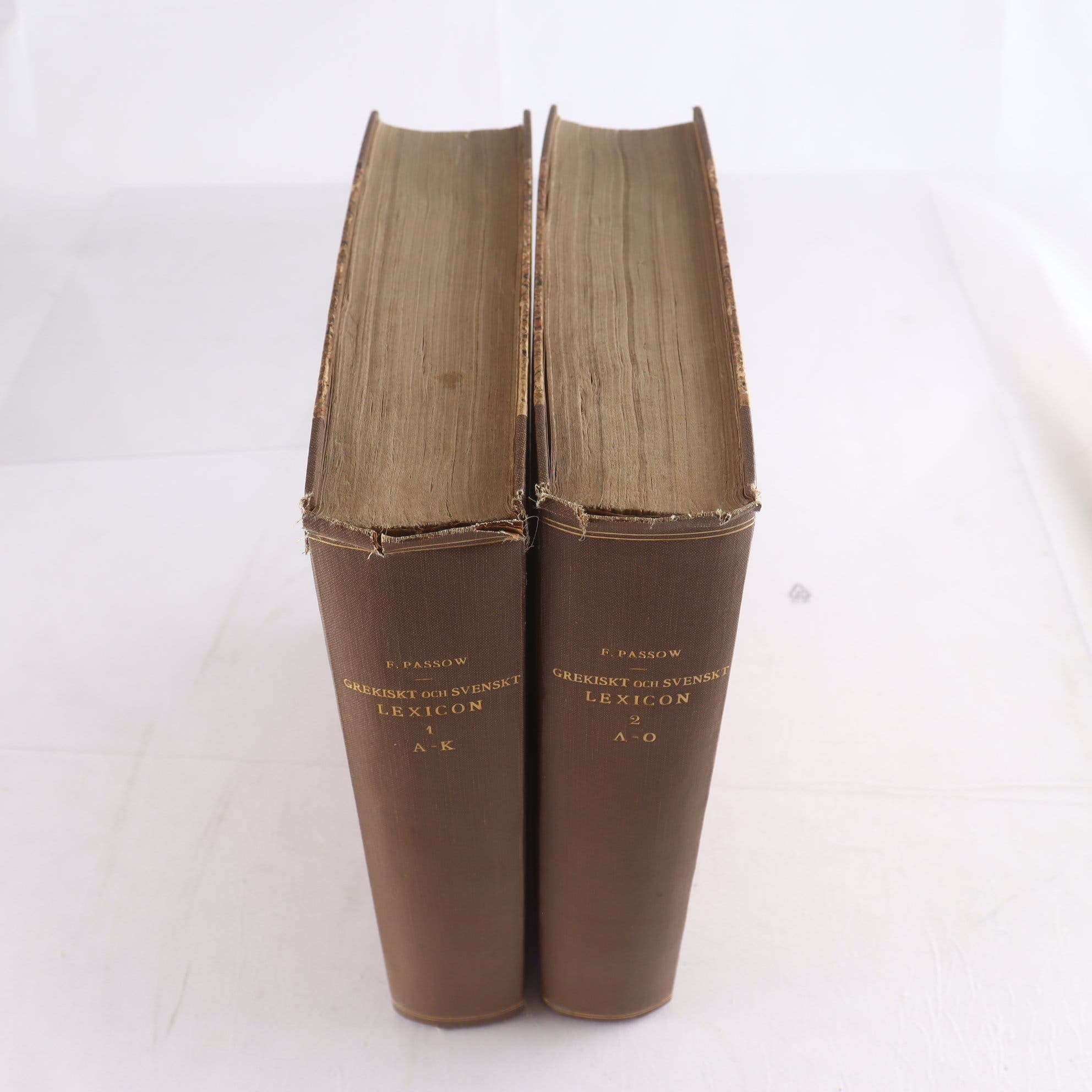 Franz Passow, Grekiskt och svenskt lexicon, Vol. I-II (1841)