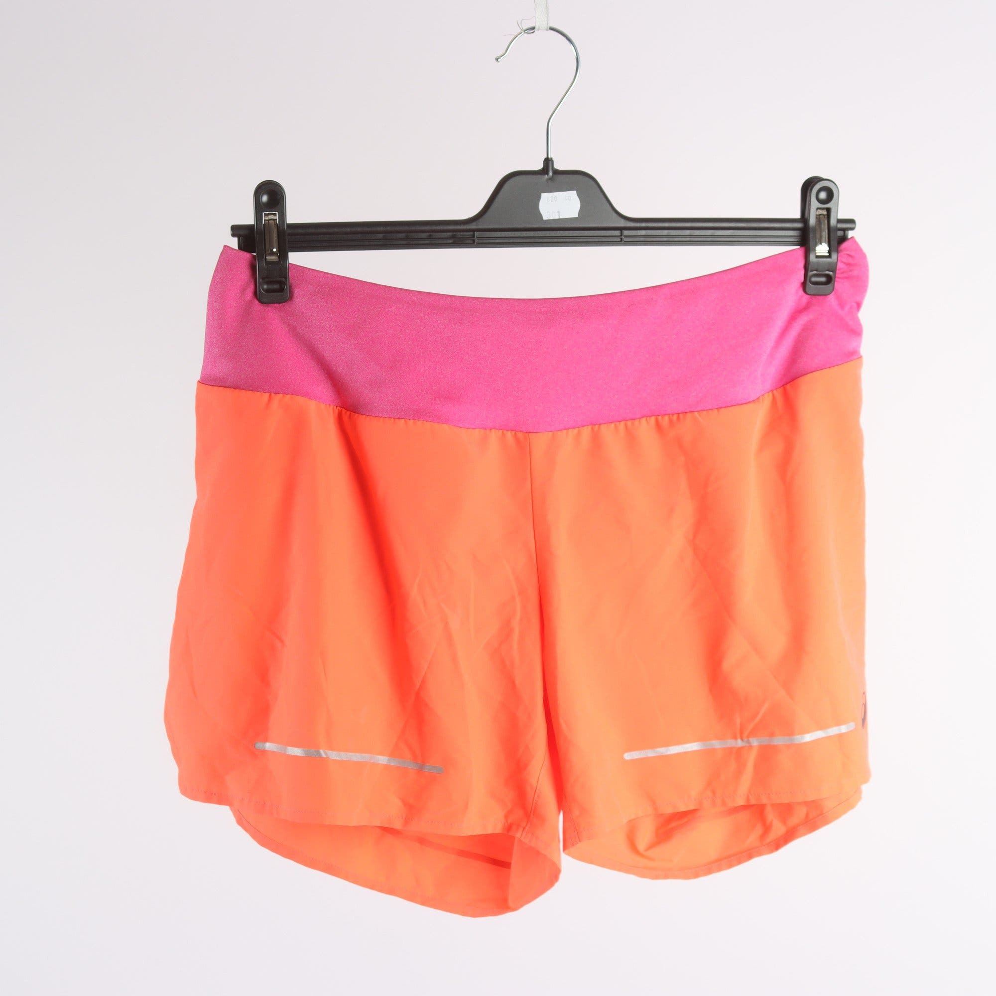 Träningsshorts, Asics, rosa, orange, stl. L.
