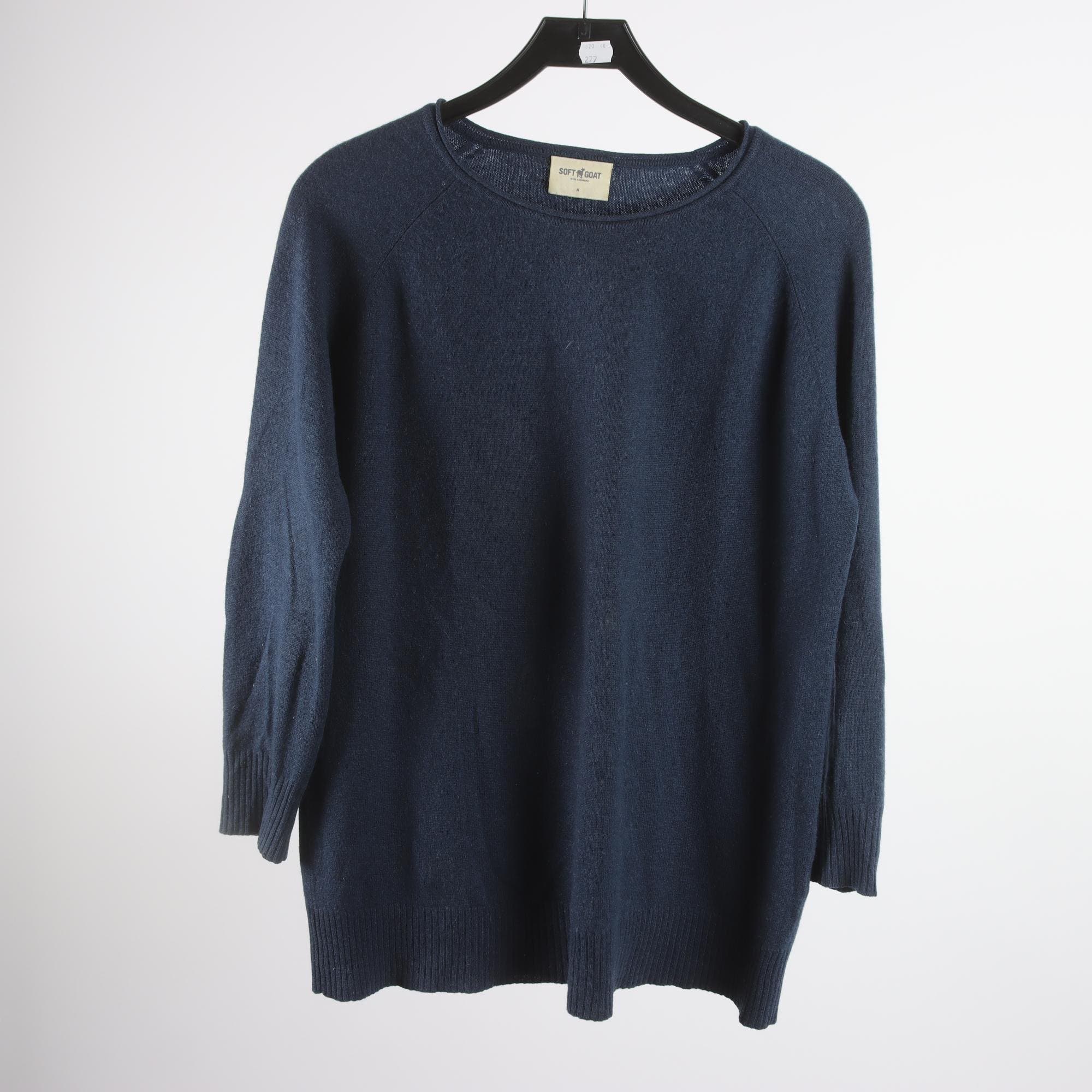 Tröja, Soft Goat, blå, 100% cashmere, stl. M.