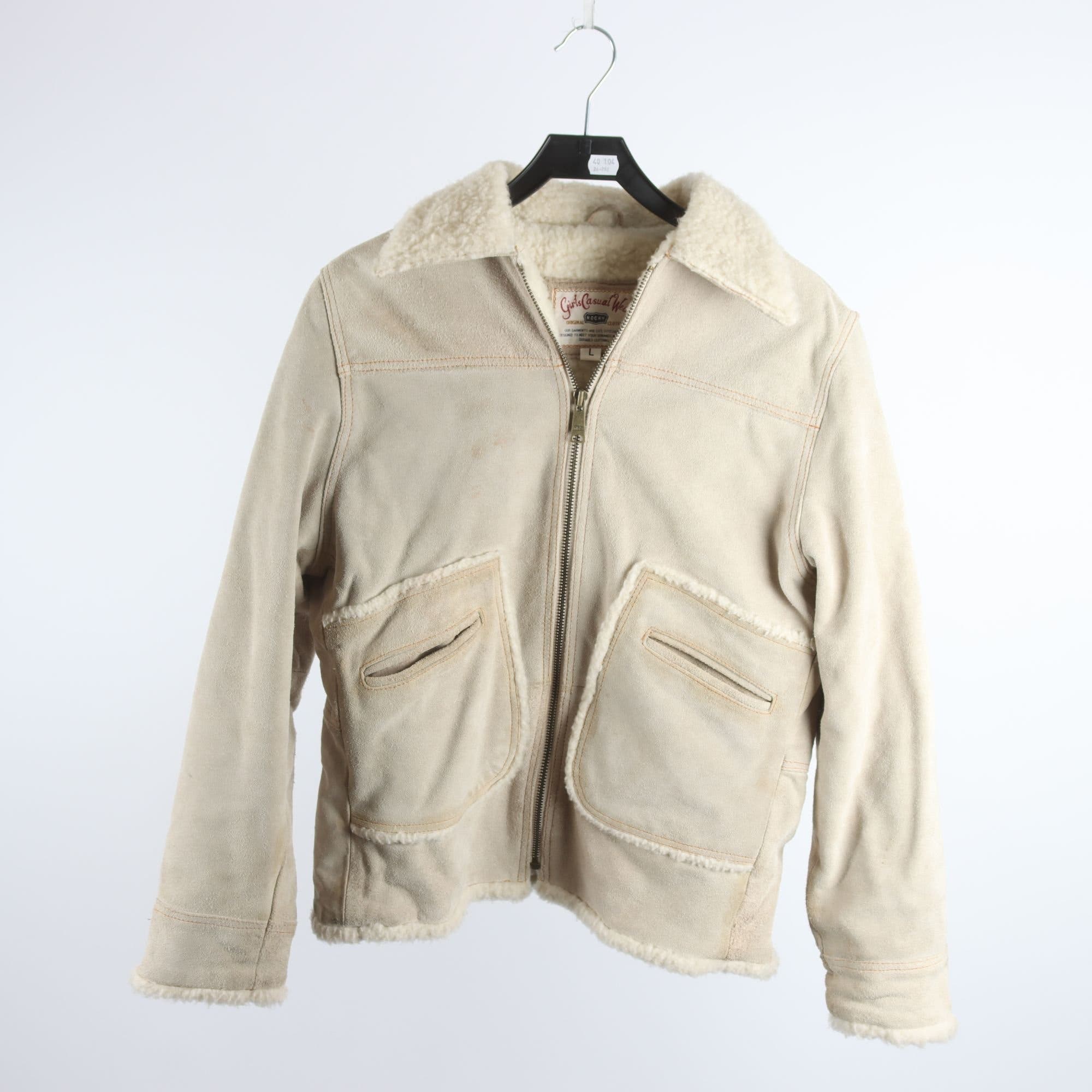 Skinnjacka, Rocky Girl H&M, vintage, 100% läder, stl. 42
