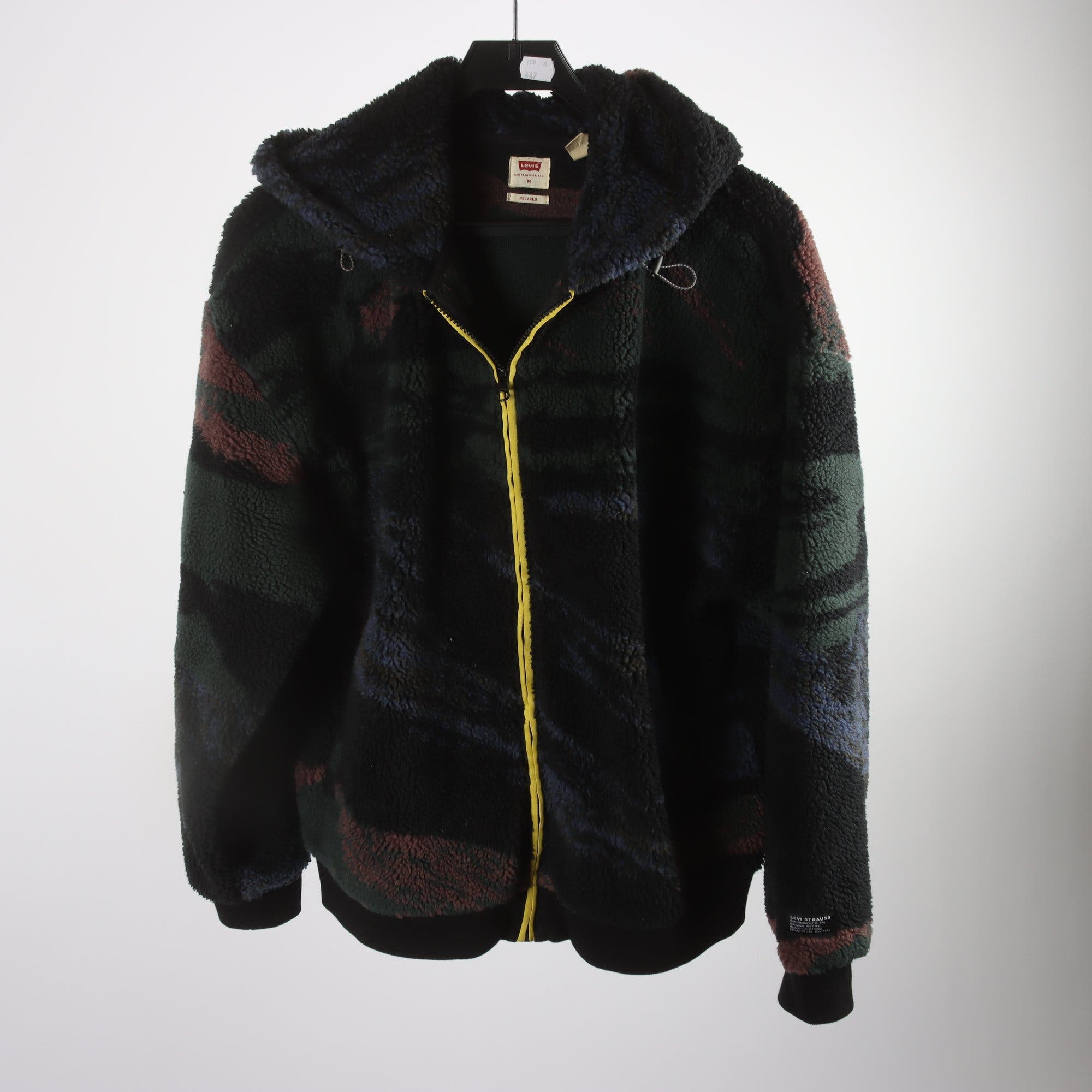 Hoodie, Levis, blå, grön, pile, stl. M.