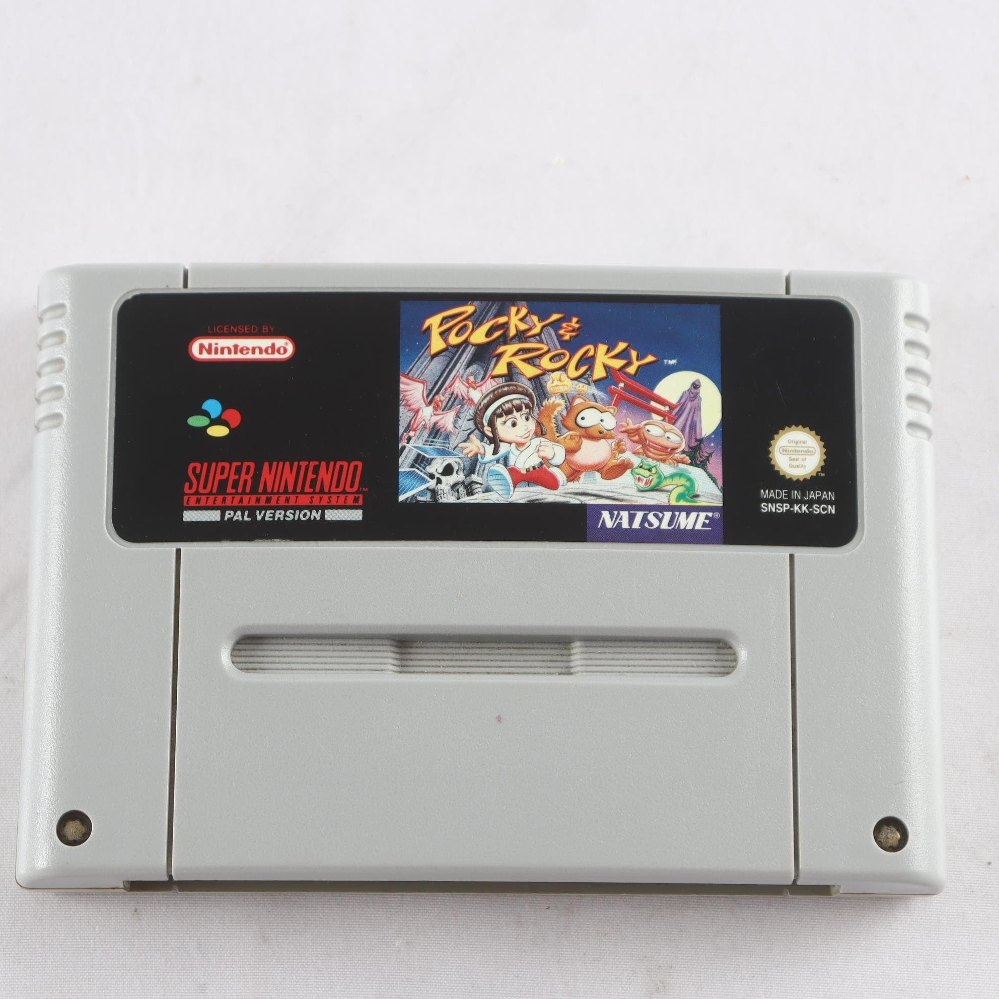 Spel, Super Nintendo, SNES, ”Pocky & Rocky”
