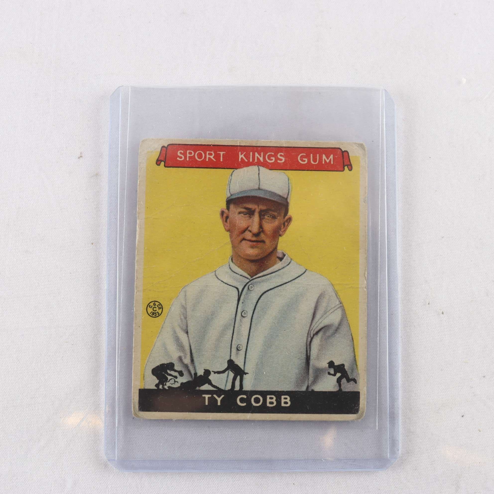 Samlarkort baseball, USA, Ty Cobb, Goudey Gum co. 1933