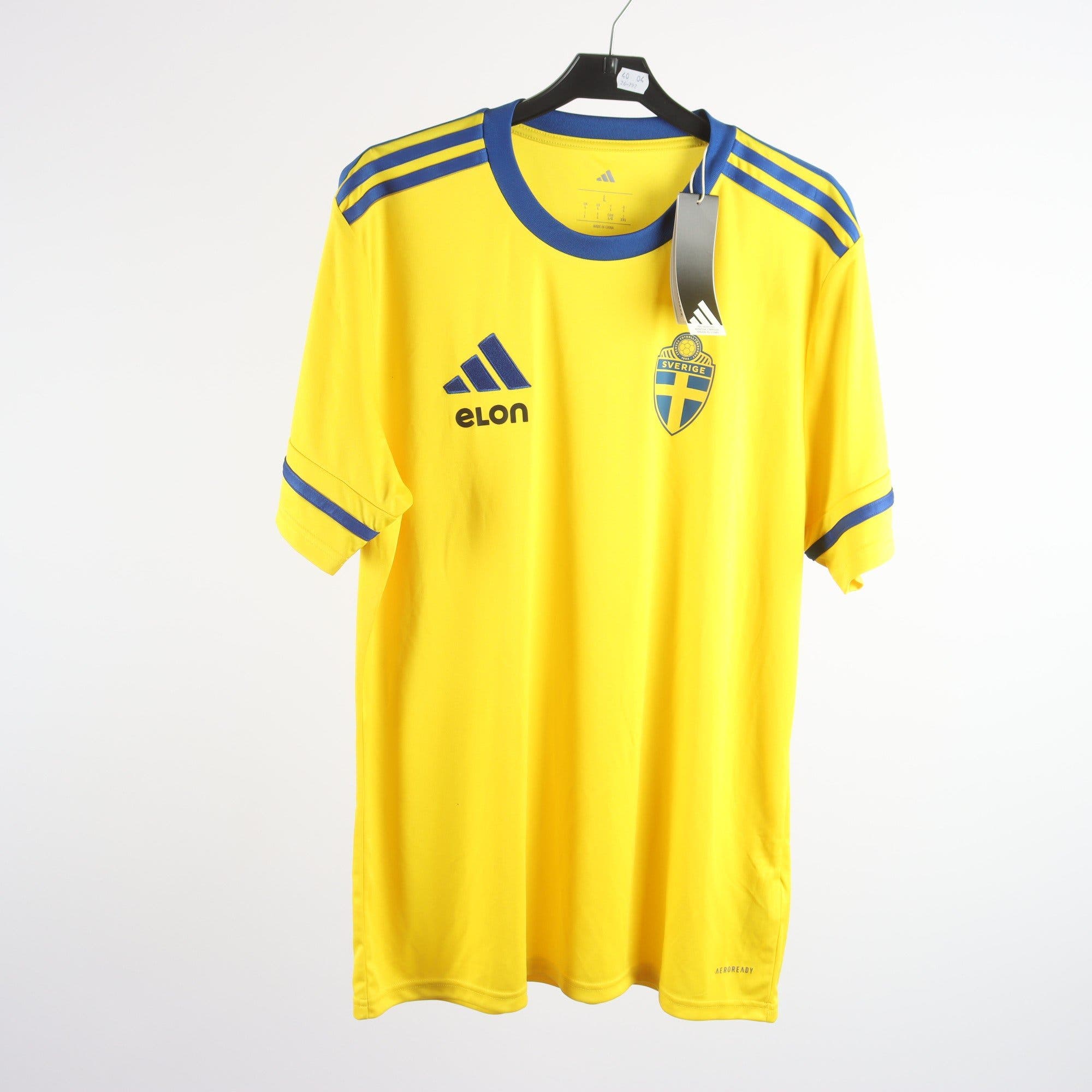 Fotbollströja, Adidas, Sverige, stl. L