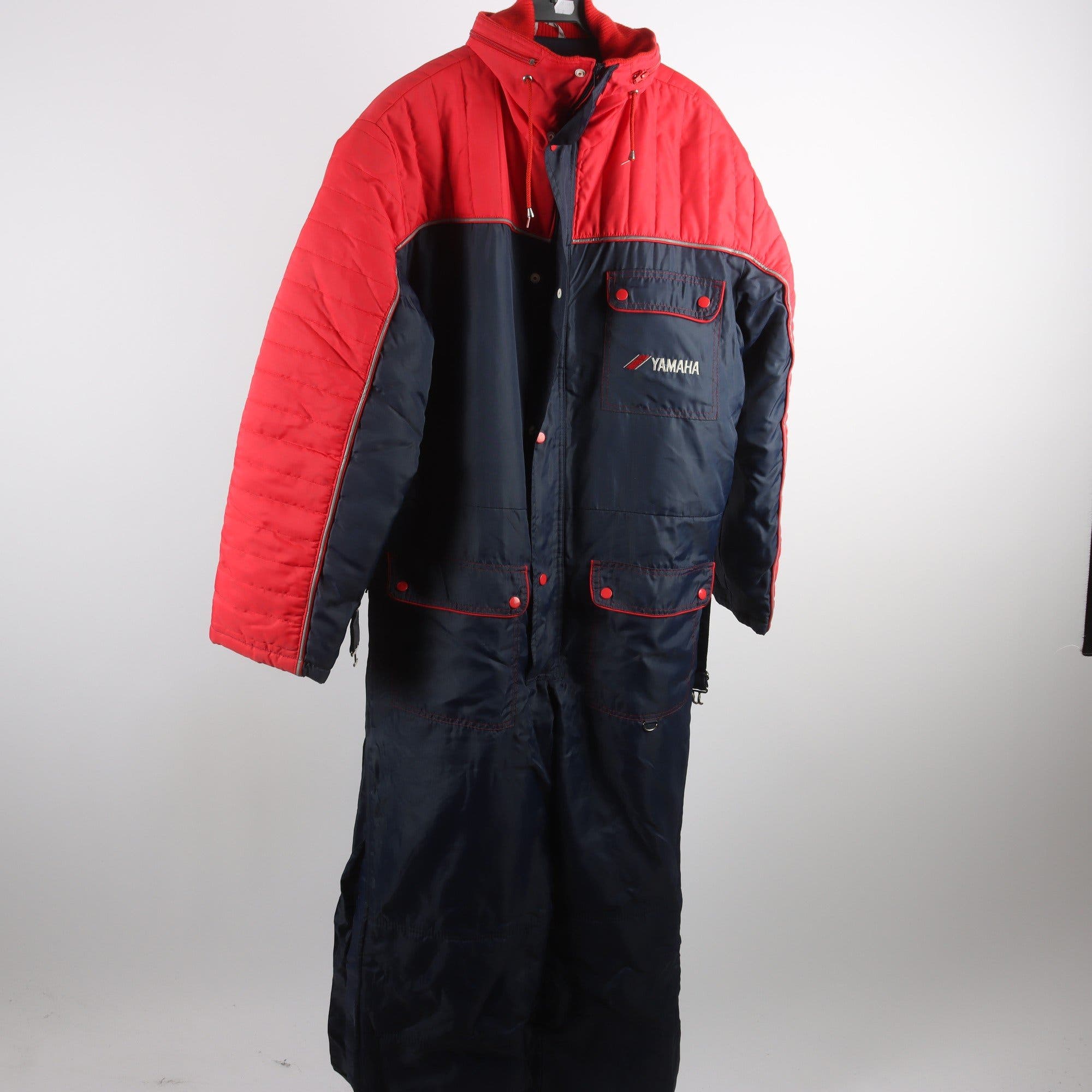 Vinteroverall, Yamaha, blå, röd, stl. XL.