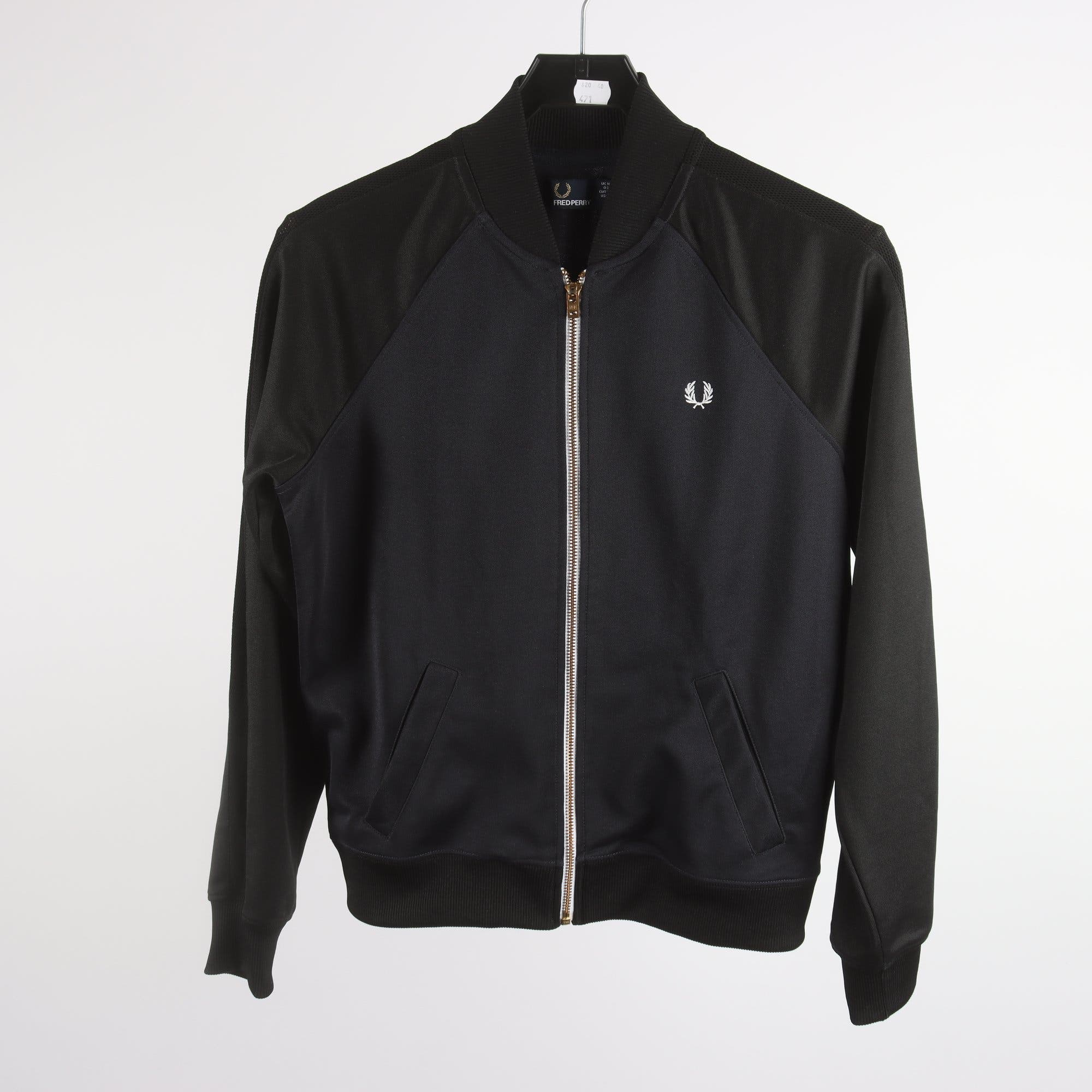 Träningsjacka, Fred Perry, svart, stl. 38.