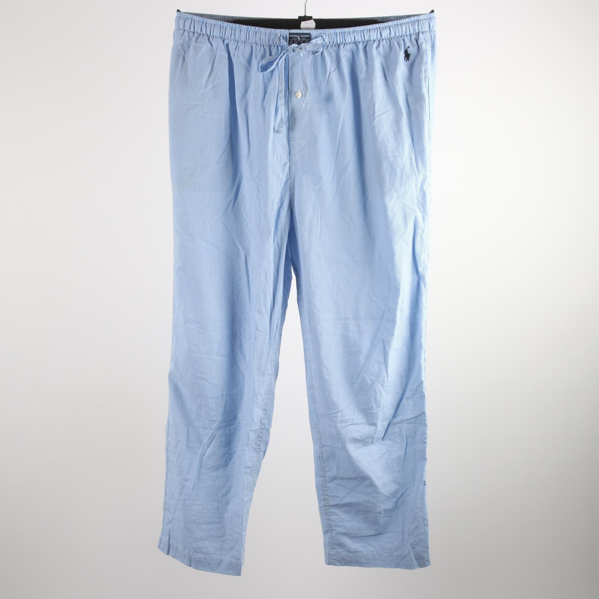 Sovplagg, Polo Ralph Lauren, blå, vit, rutig, stl. XXL