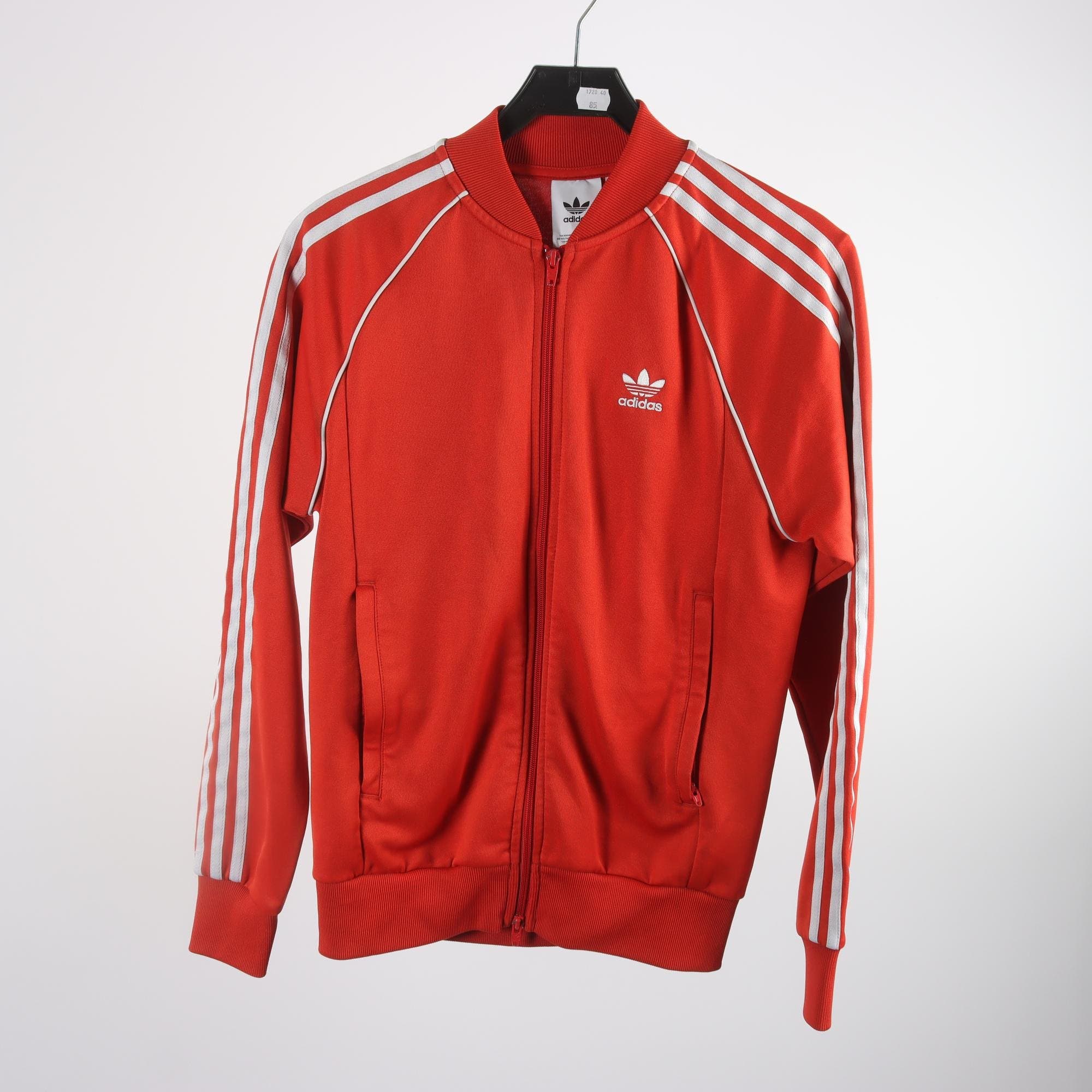 Sportjacka, Adidas, röd, stl. S