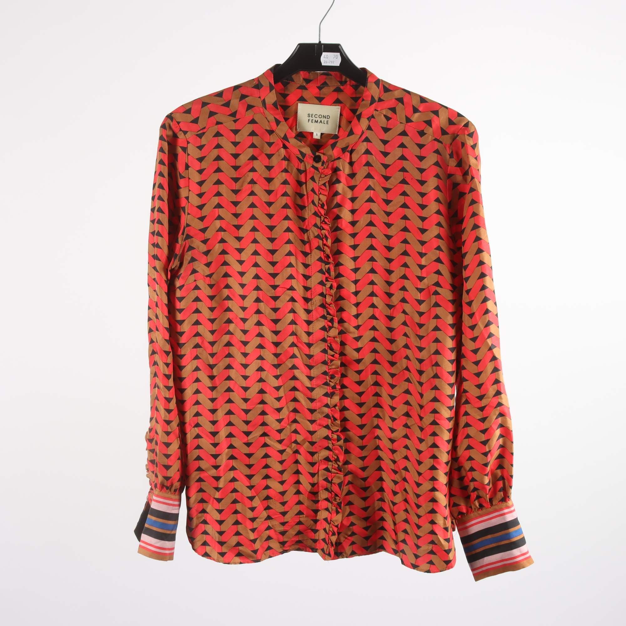 Blus, Second Female, 100% siden, stl. 36