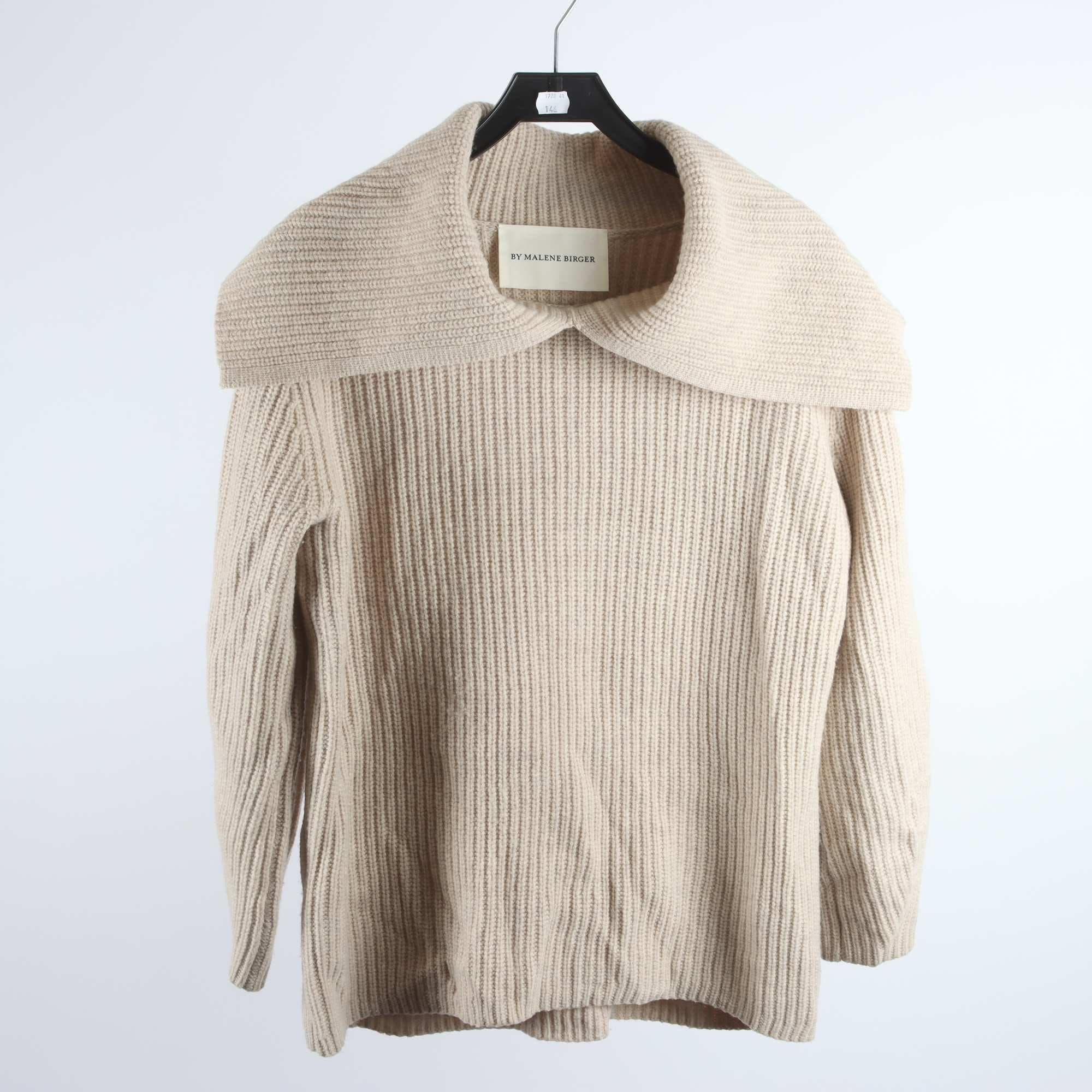 Tröja, By Malene Birger, beige, 100% ull, stl. XS
