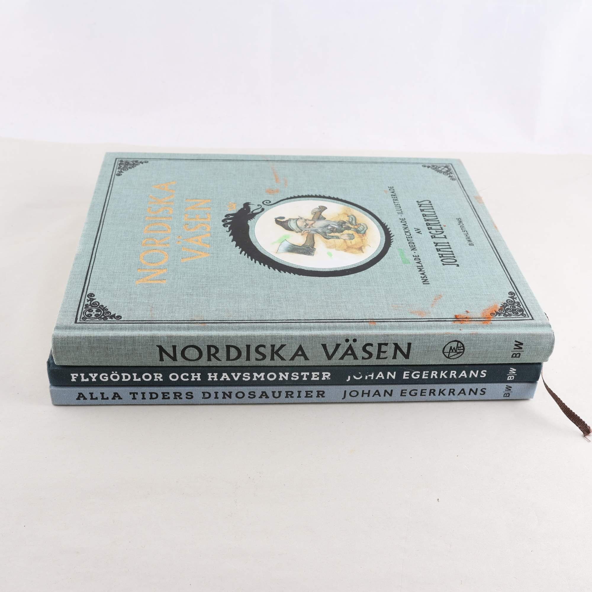 Johan Egerkrans, bokpaket med 3 volymer