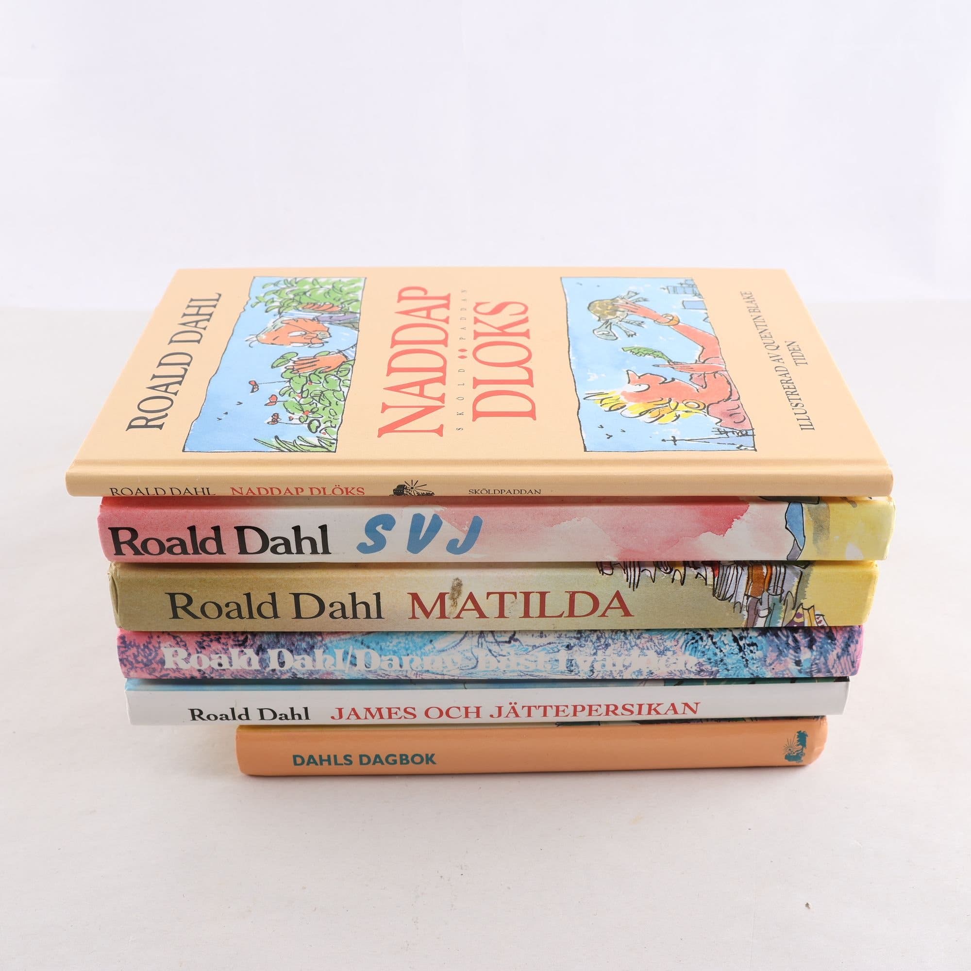 Roald Dahl, bokpaket med 6 volymer