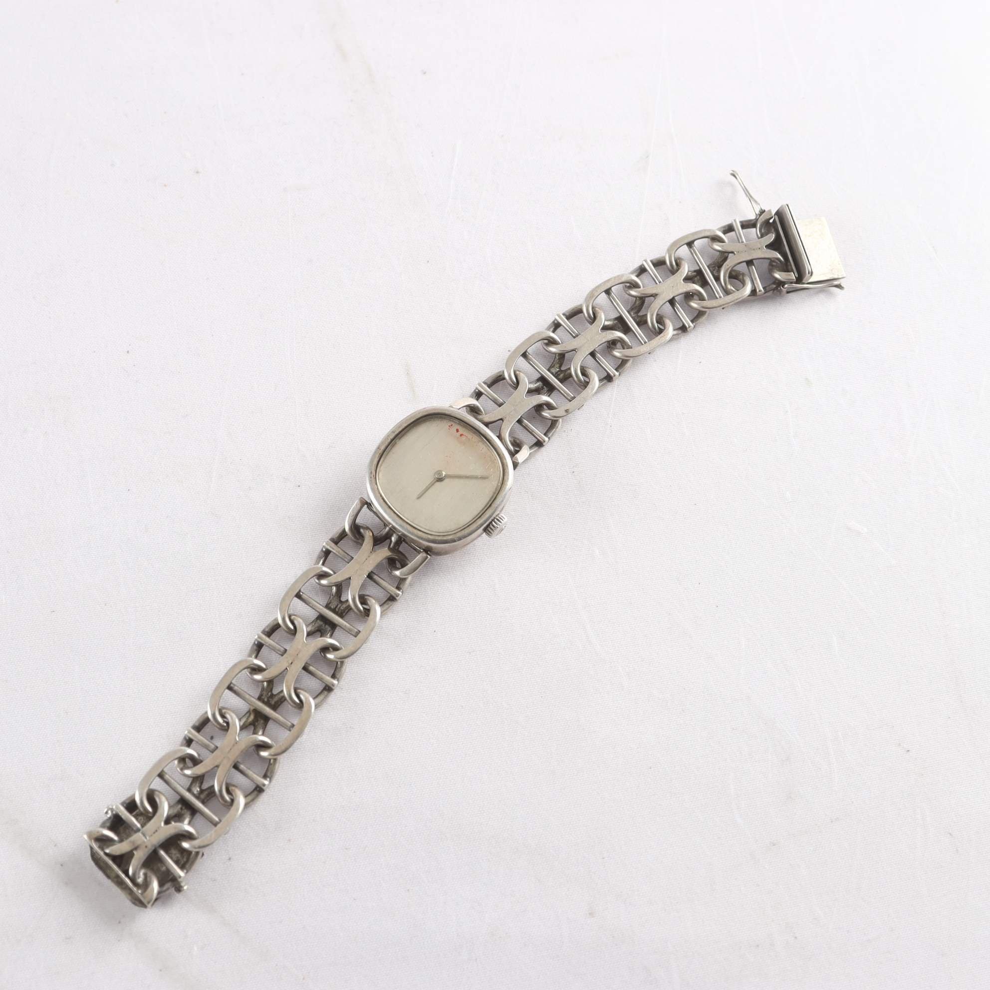 Armbandsur, silver, Incablock, mekanisk