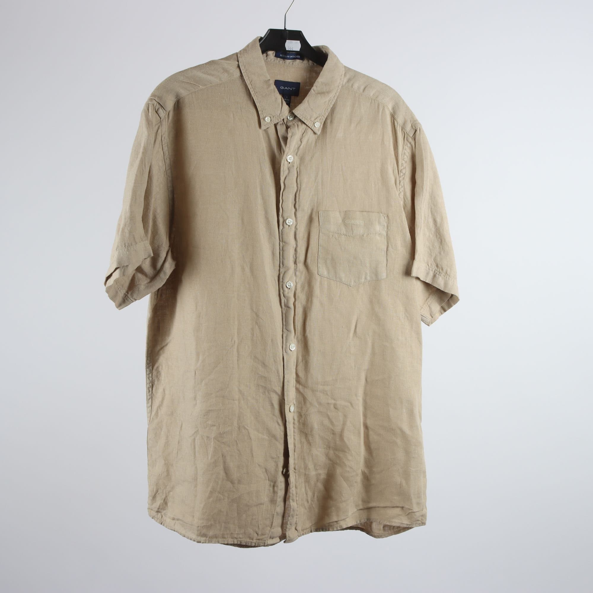 Skjorta, Gant, beige, 100% lin, stl. L.