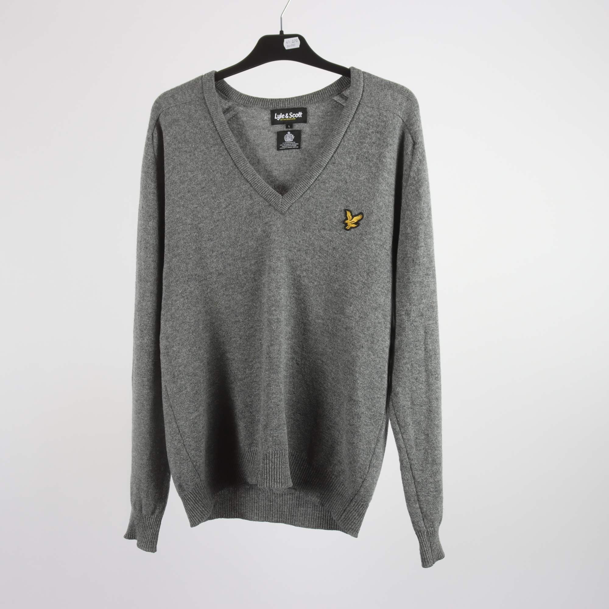 Stickad tröja, Lyle & Scott, stl. L