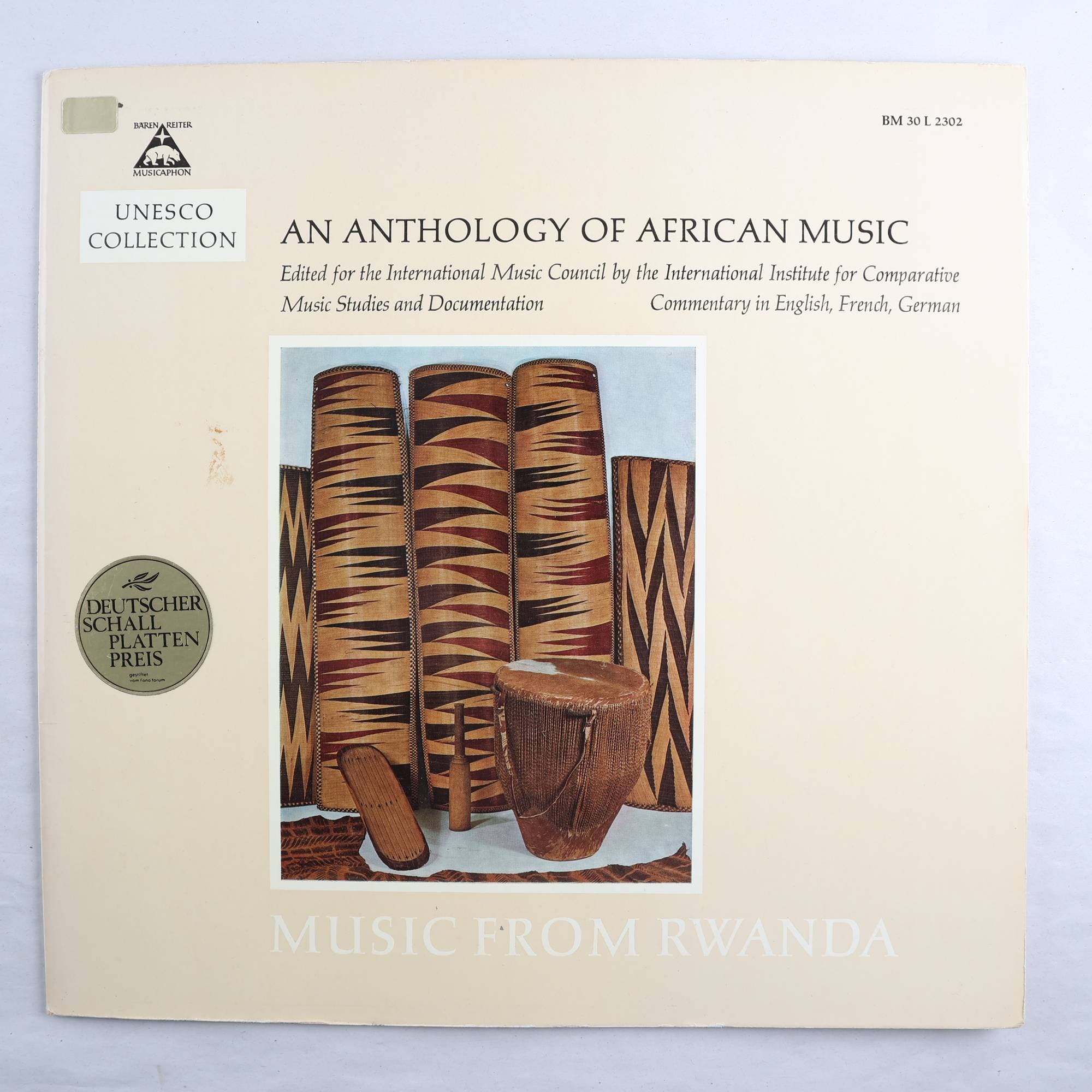 LP Tutsi / Hutu / Twa, Music From Rwanda