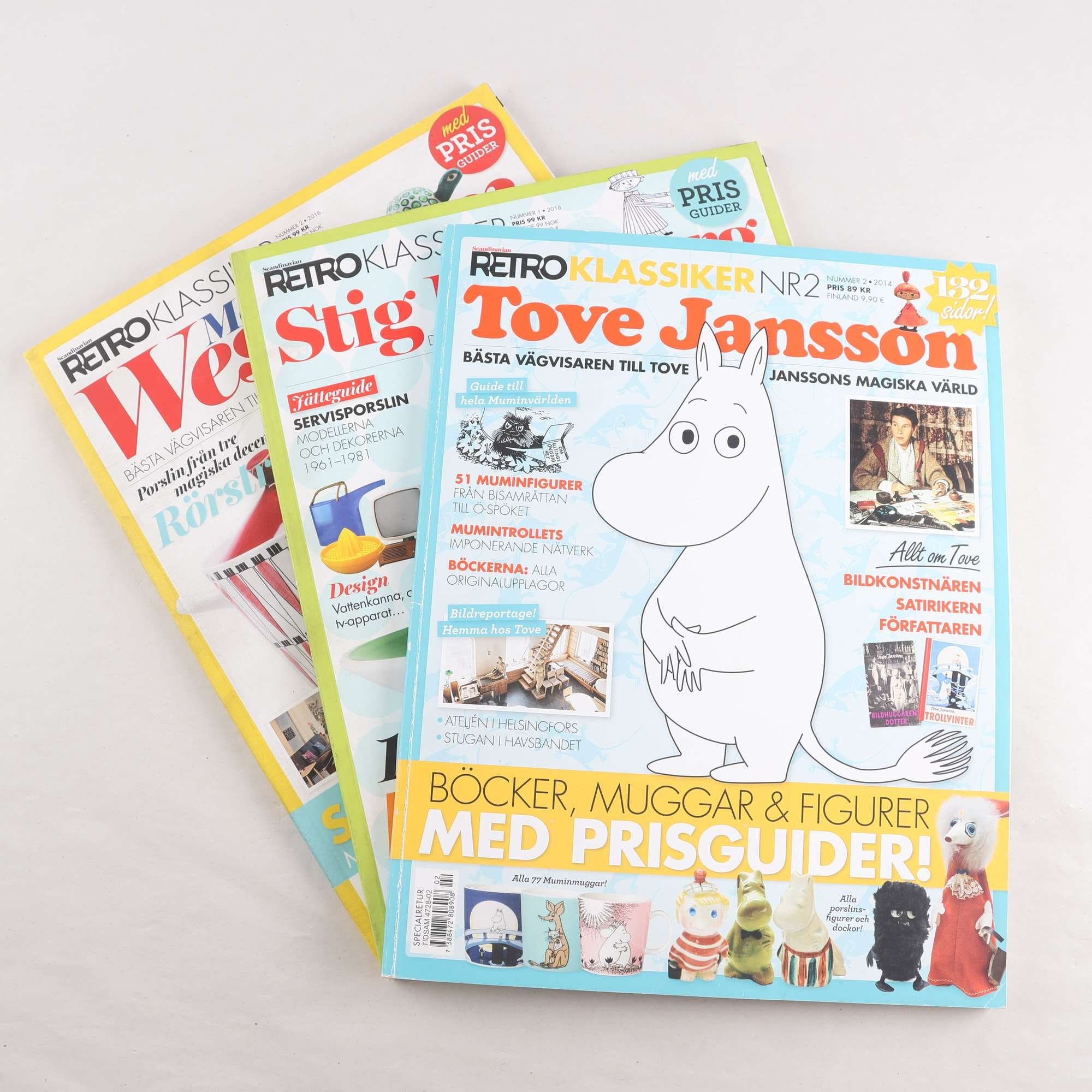 Scandinavian Retro klassiker, 3 nr: S. Lindberg, T. Jansson, M. Westman