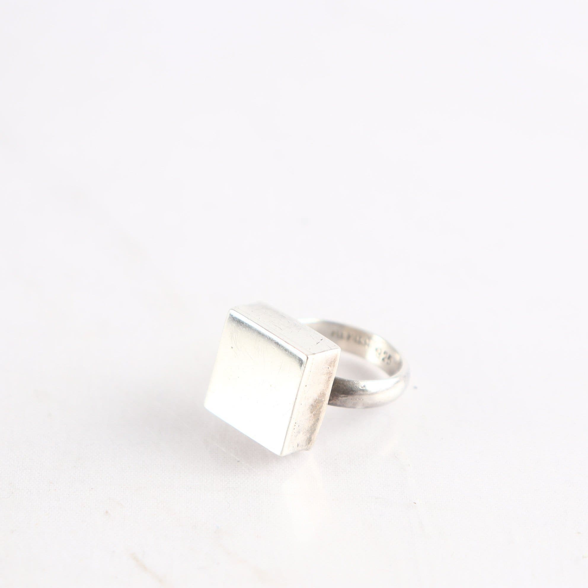 Ring, silver 925, kvadrat