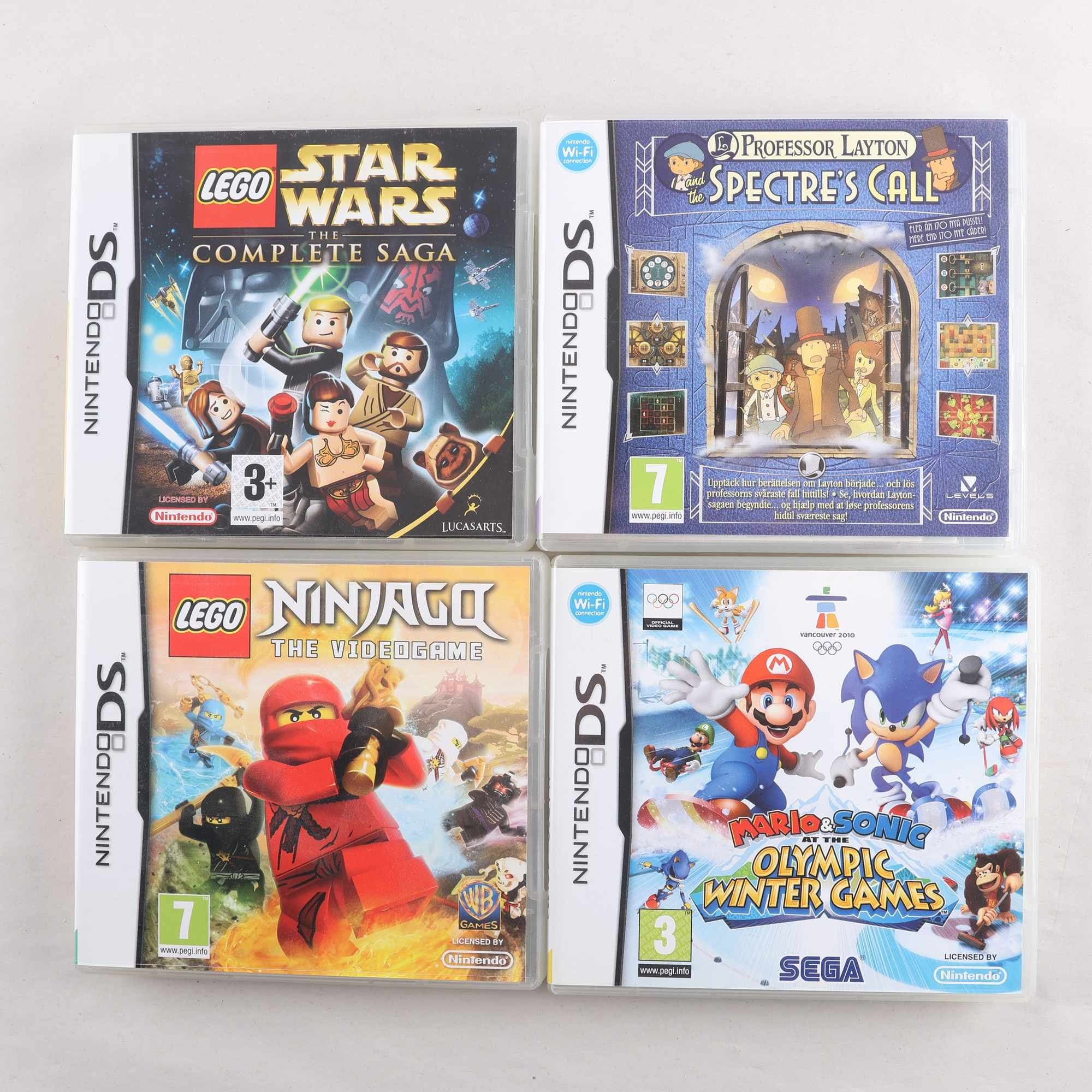 Spel, Nintende DS, blandade titlar. 4st