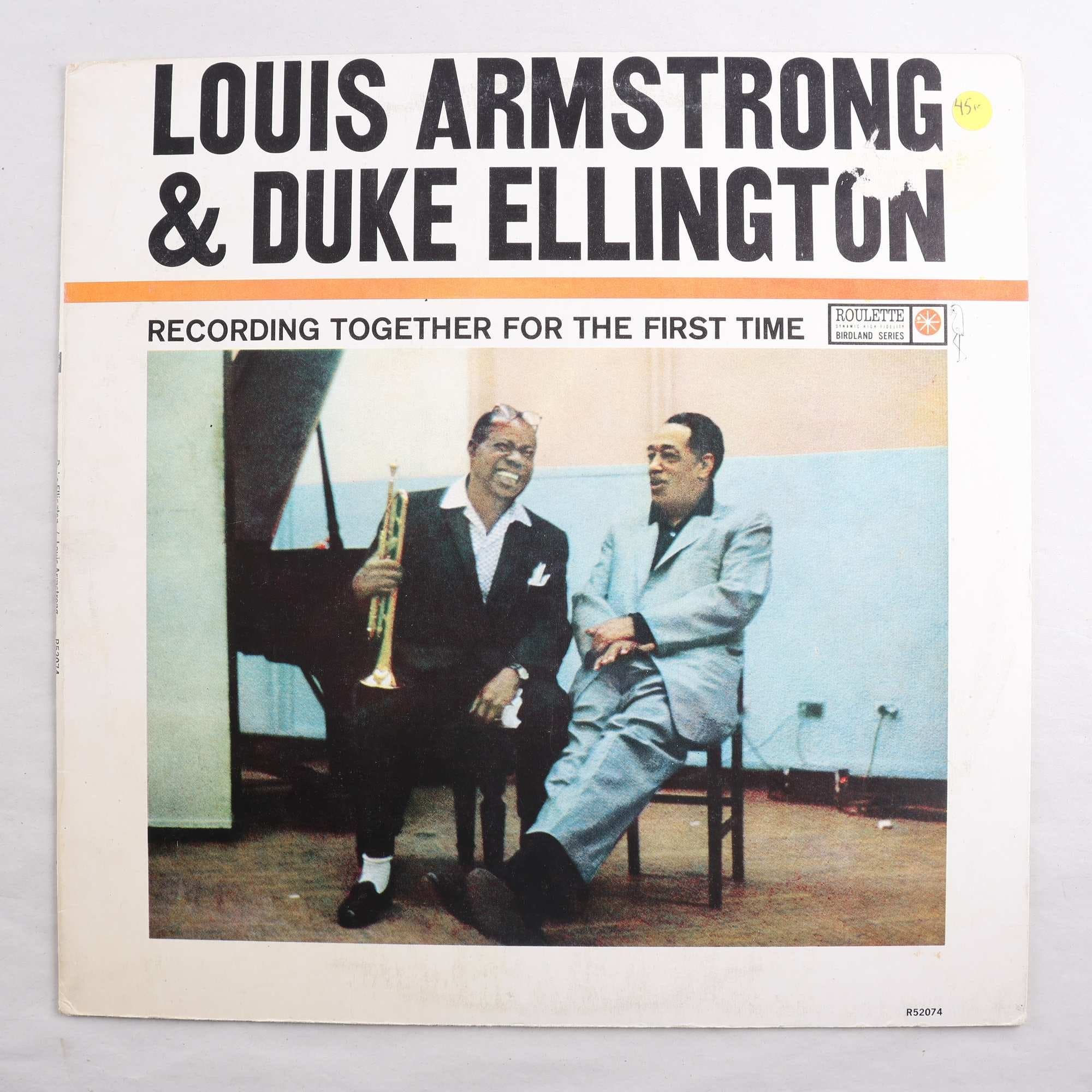 LP Louis Armstrong & Duke Ellington, Recording Together For The First Time