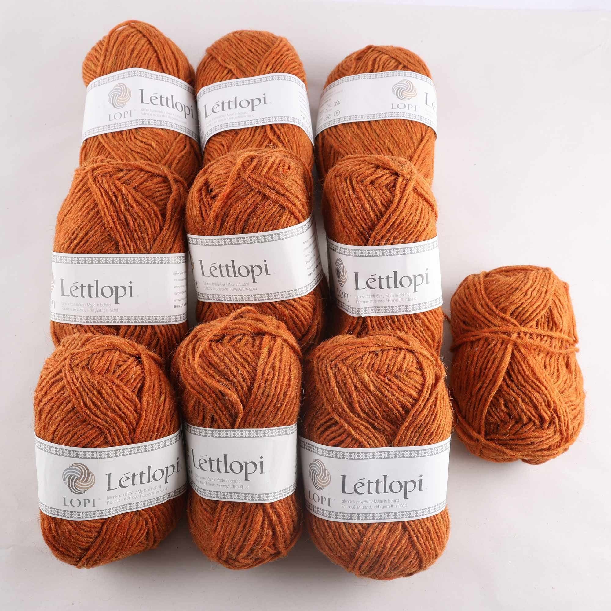 Garn, Lettlopi, Island, brun, 100% ull, 50 gr.