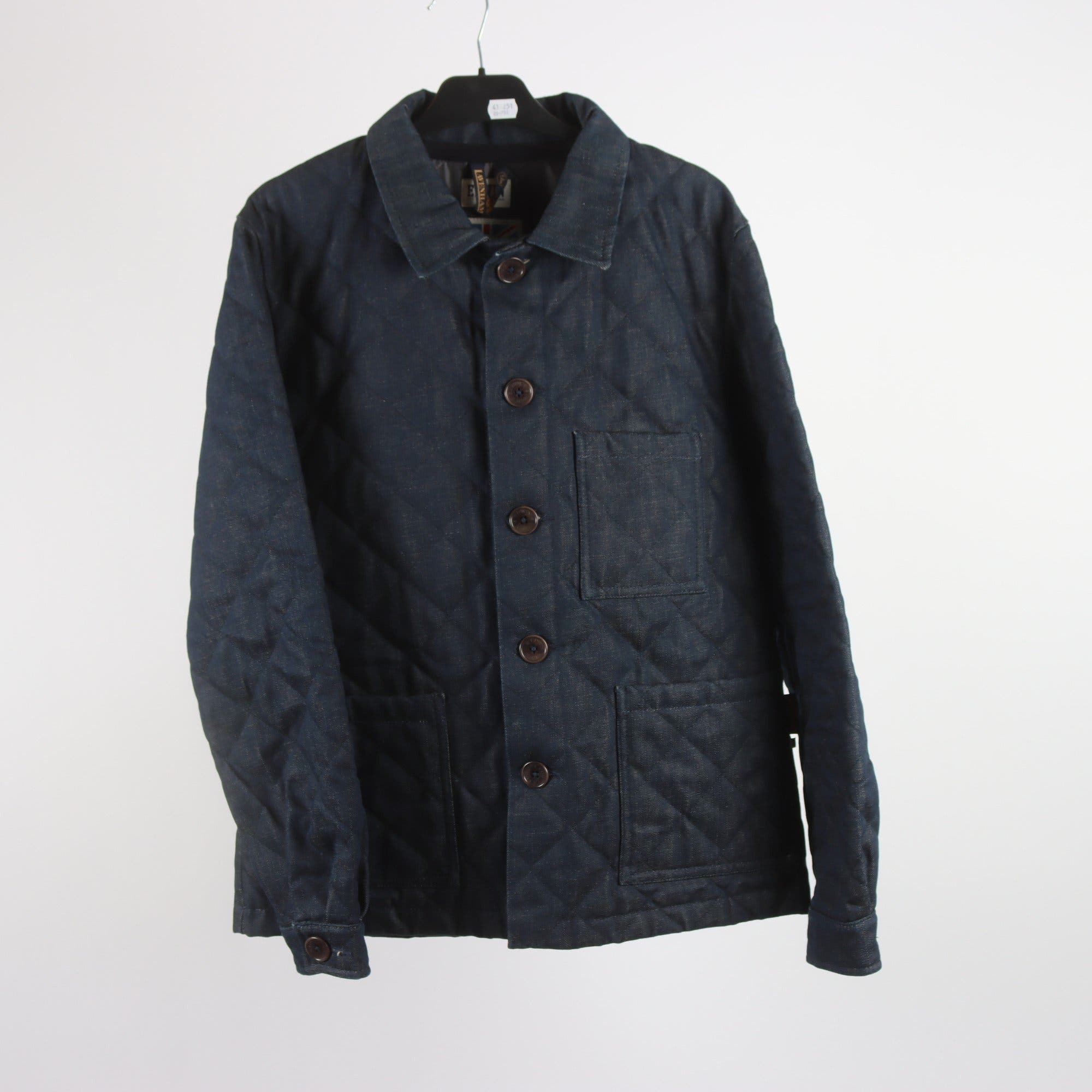 Quiltad jeansjacka, Edwin x Lavenham, stl. L