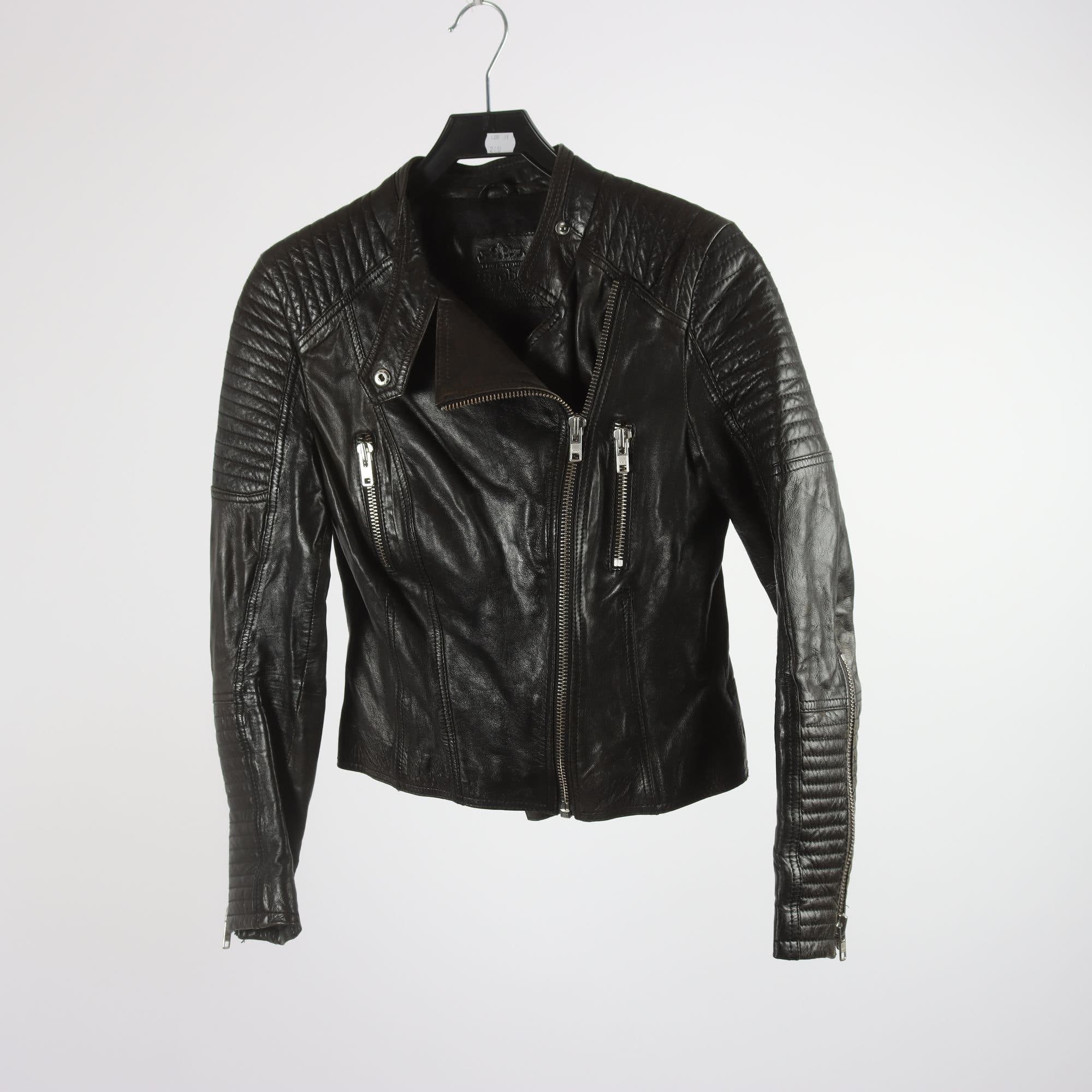 Skinnjacka, Primeboots, svart, stl. 34.