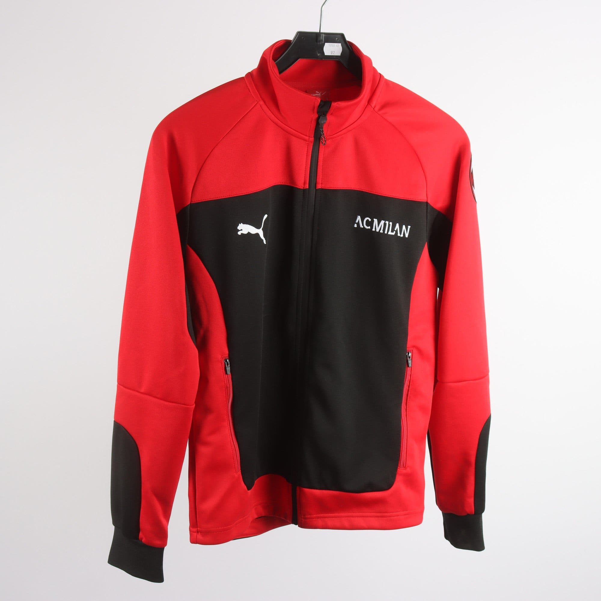Sportjacka, Puma, AC Milan, röd, svart, stl. S