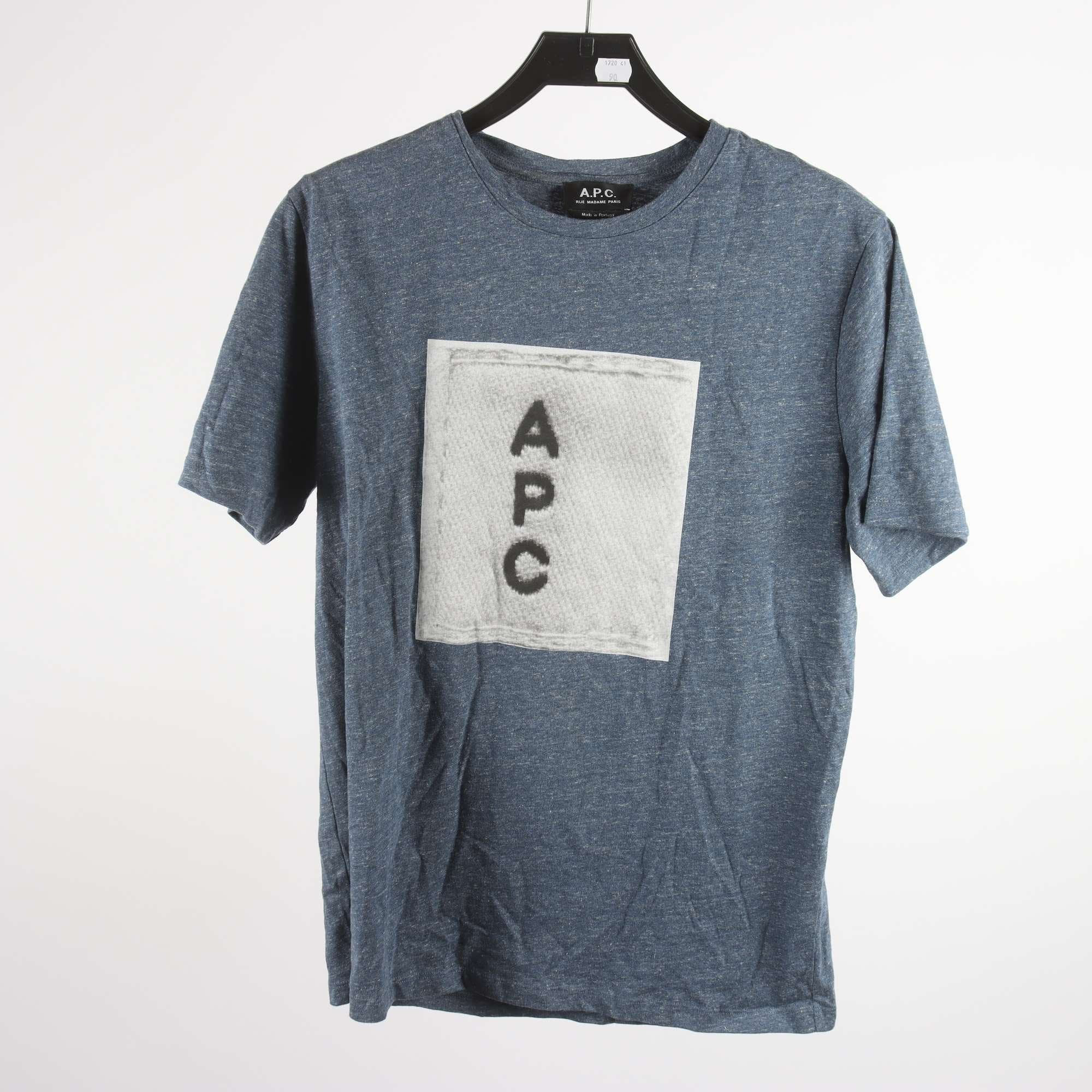 T-shirt, A.P,C, blå, stl. M