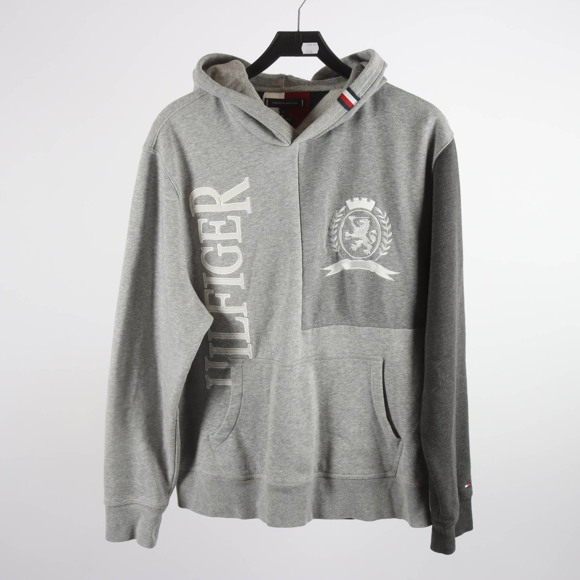 Hoodie, Tommy Hilfiger, grå, stl. L
