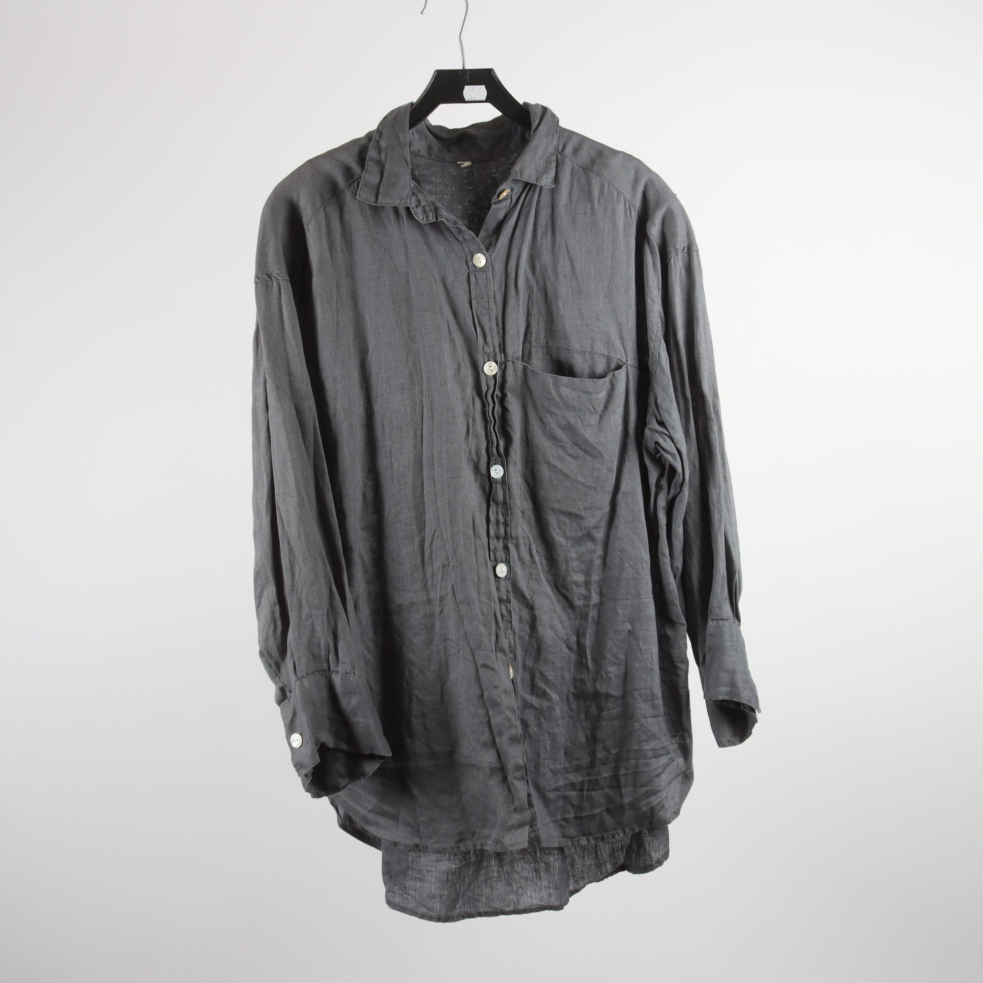 Blus, Kay / Day, grå, 100% lin, stl. M.