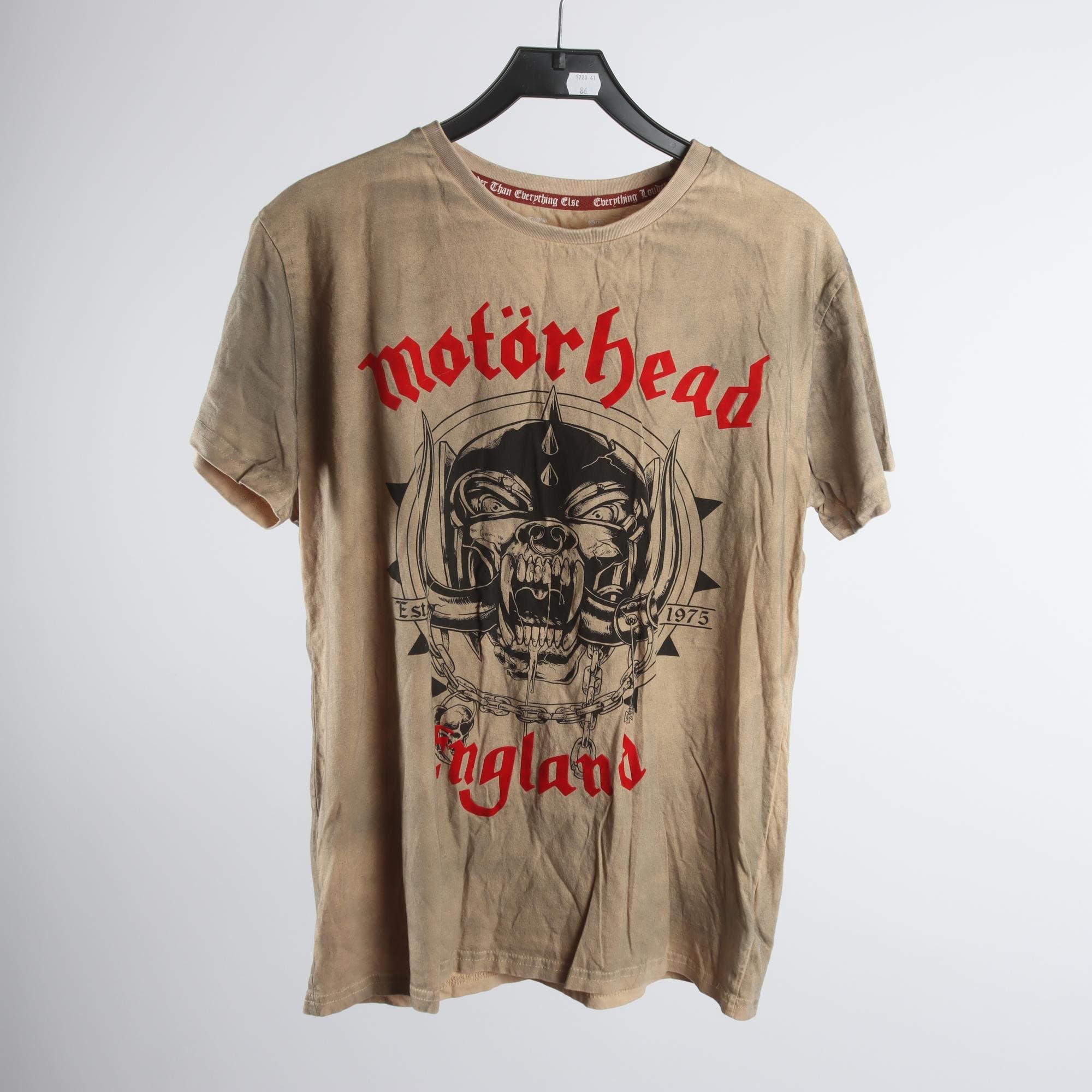 T-shirt. Motörhead, ljusbrun, stl. L
