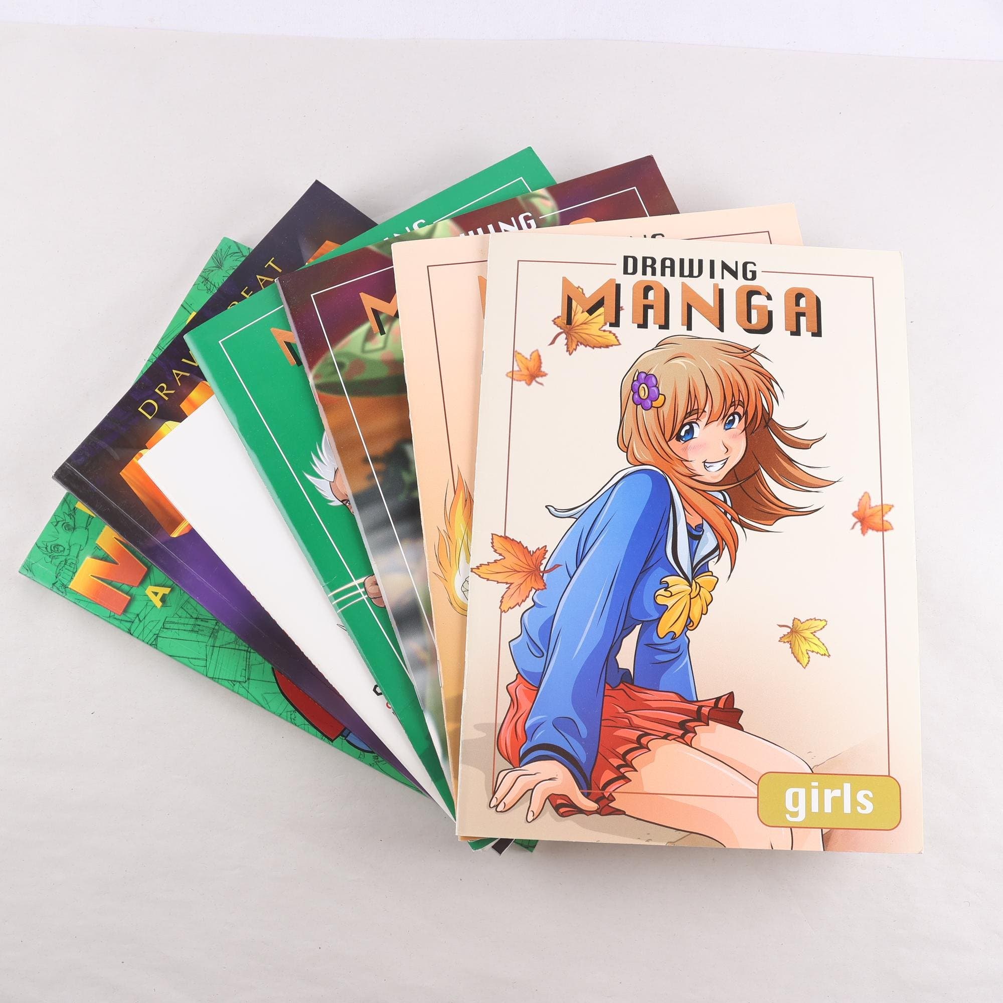 Teckna manga, bokpaket med 7 volymer