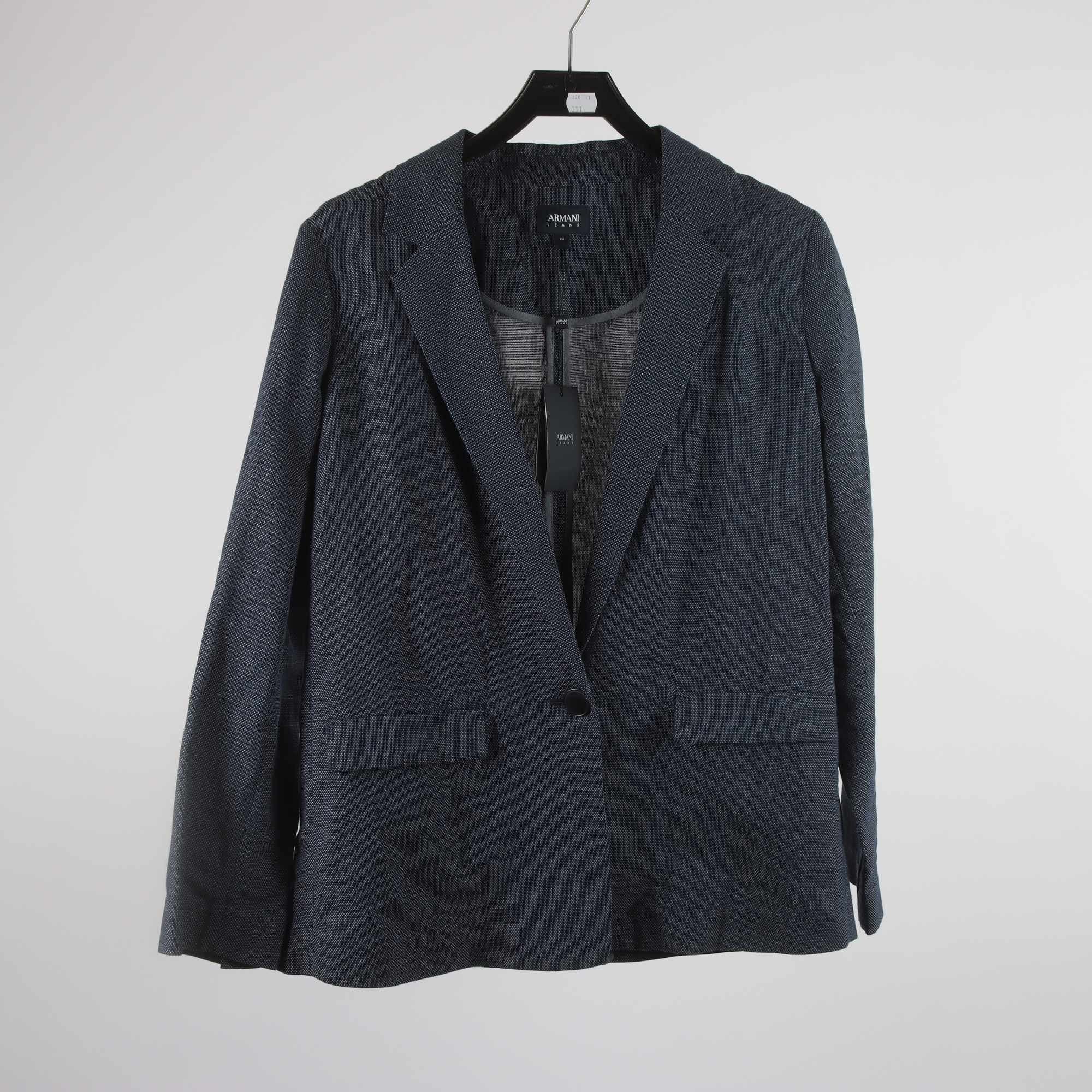 Kavaj, Armani Jeans, blå, vit, stl. 44.