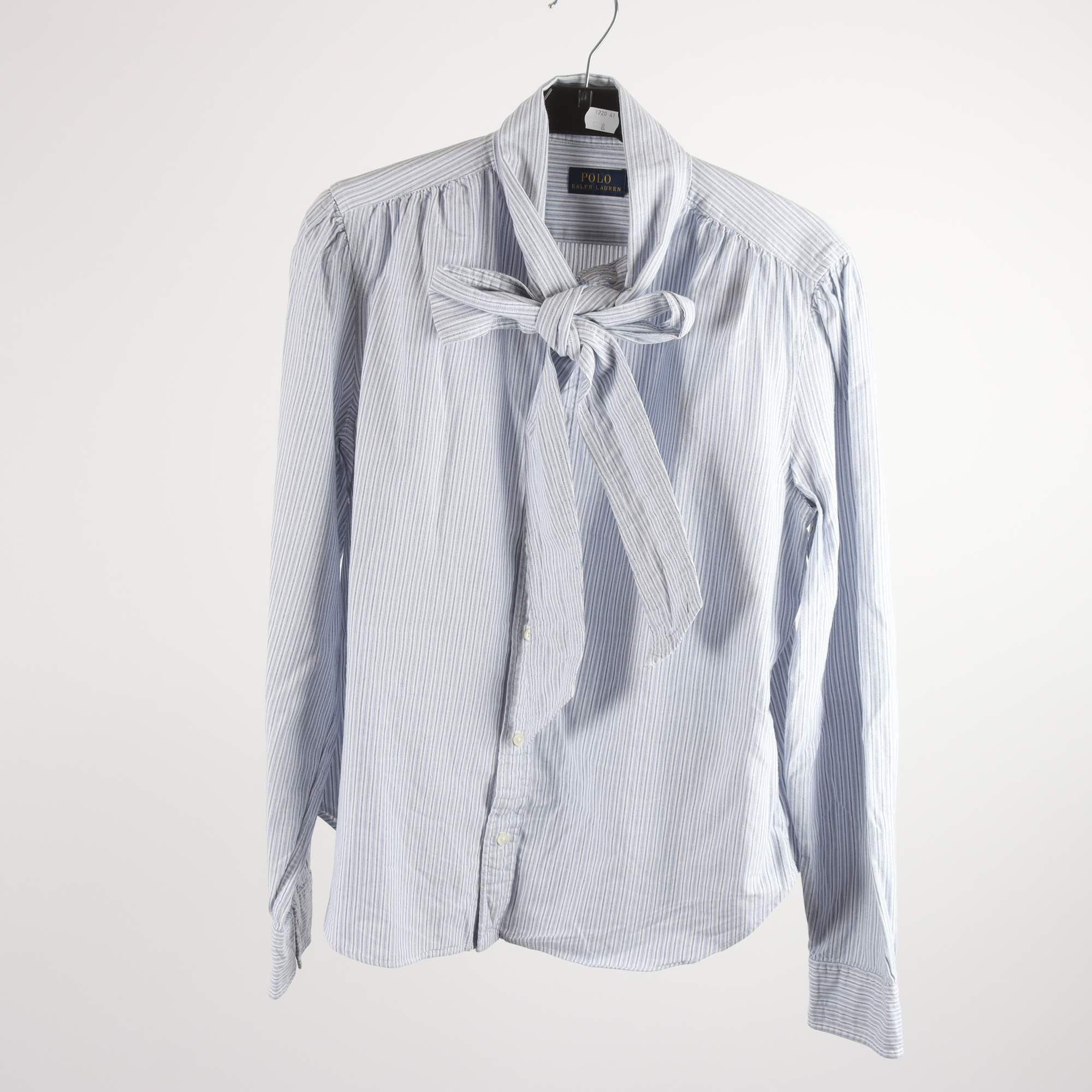 Blus, Polo Ralph Lauren, blå, vit, randig, stl. 14 (L)
