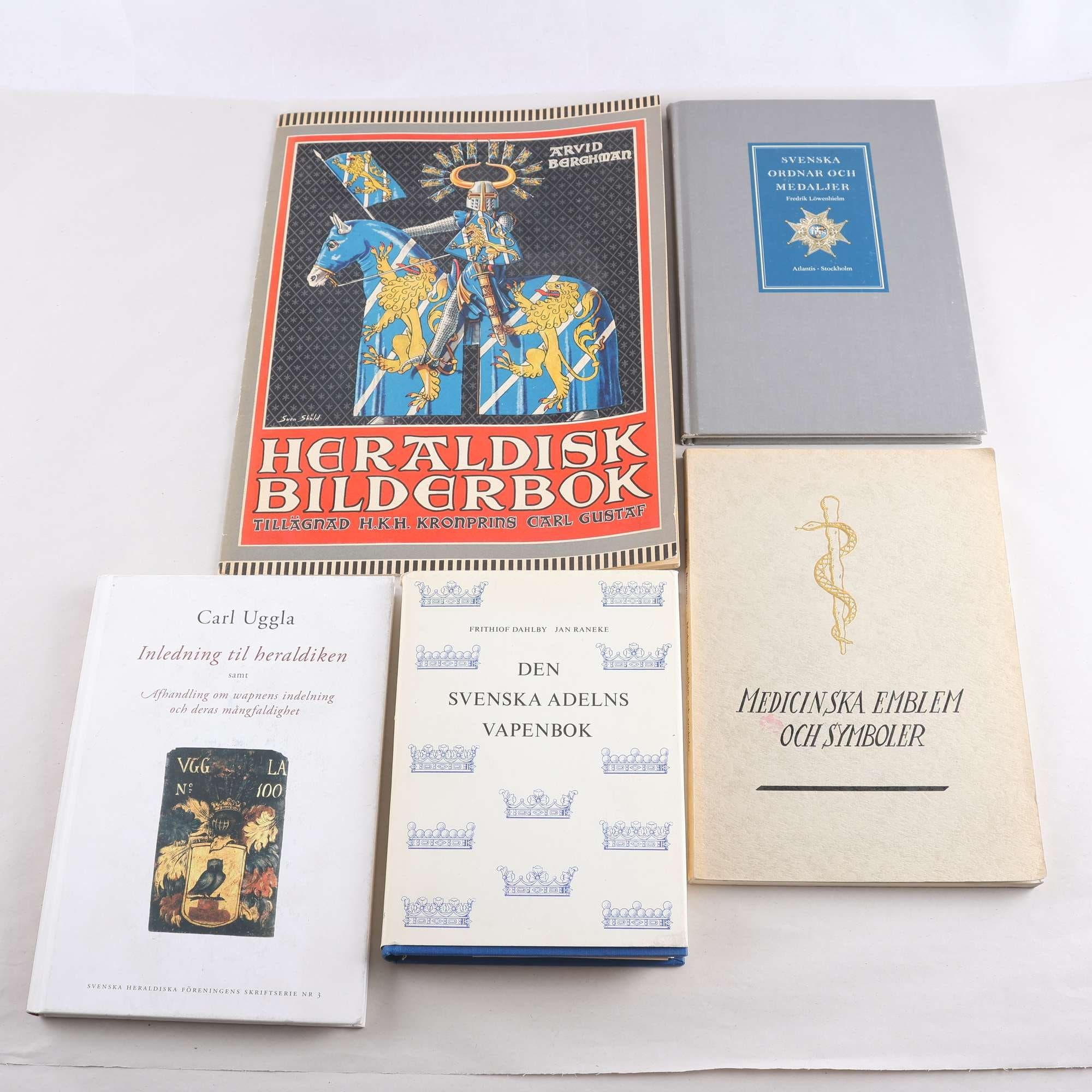 Heraldik, bokpaket med 5 volymer