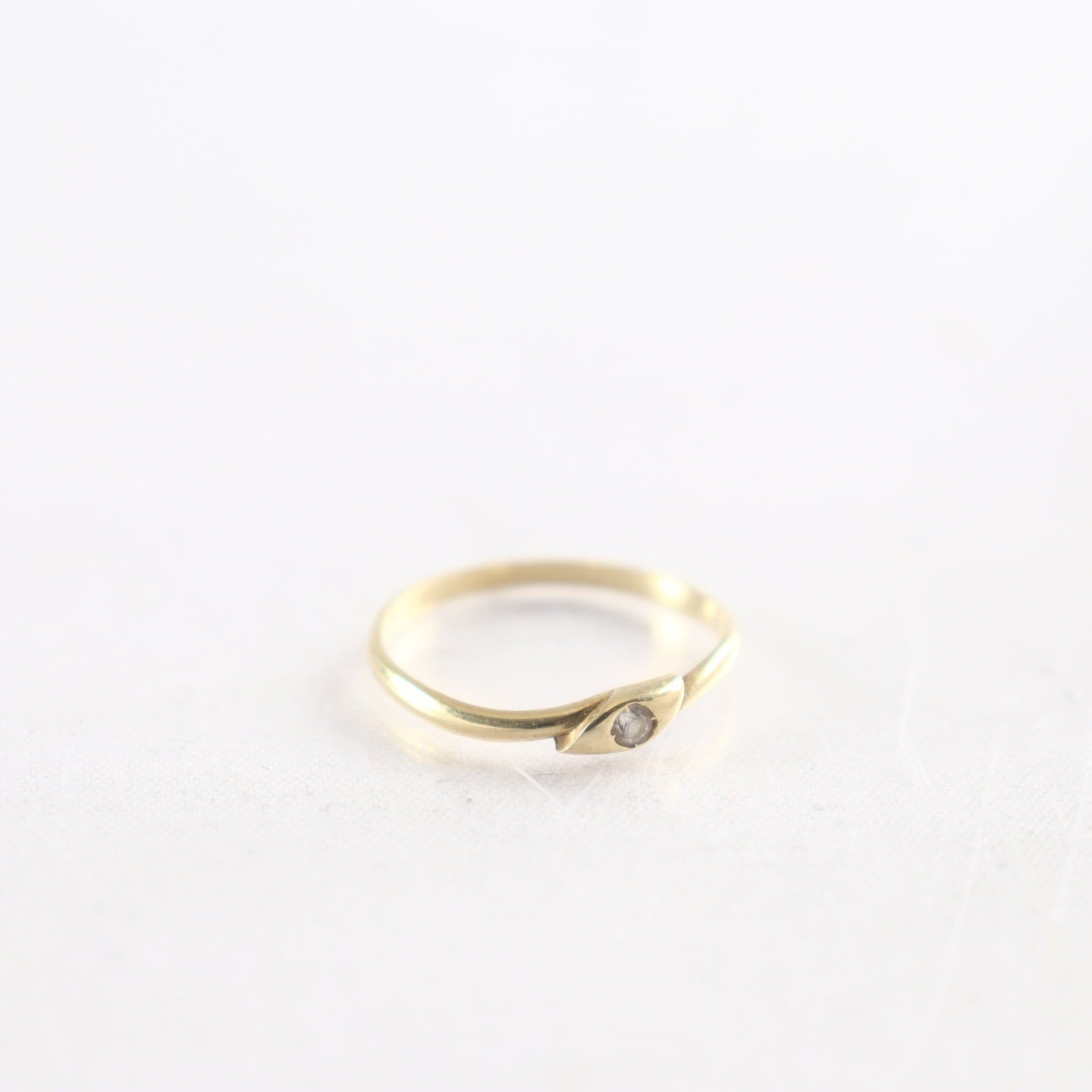 Ring, guld 14k, sten