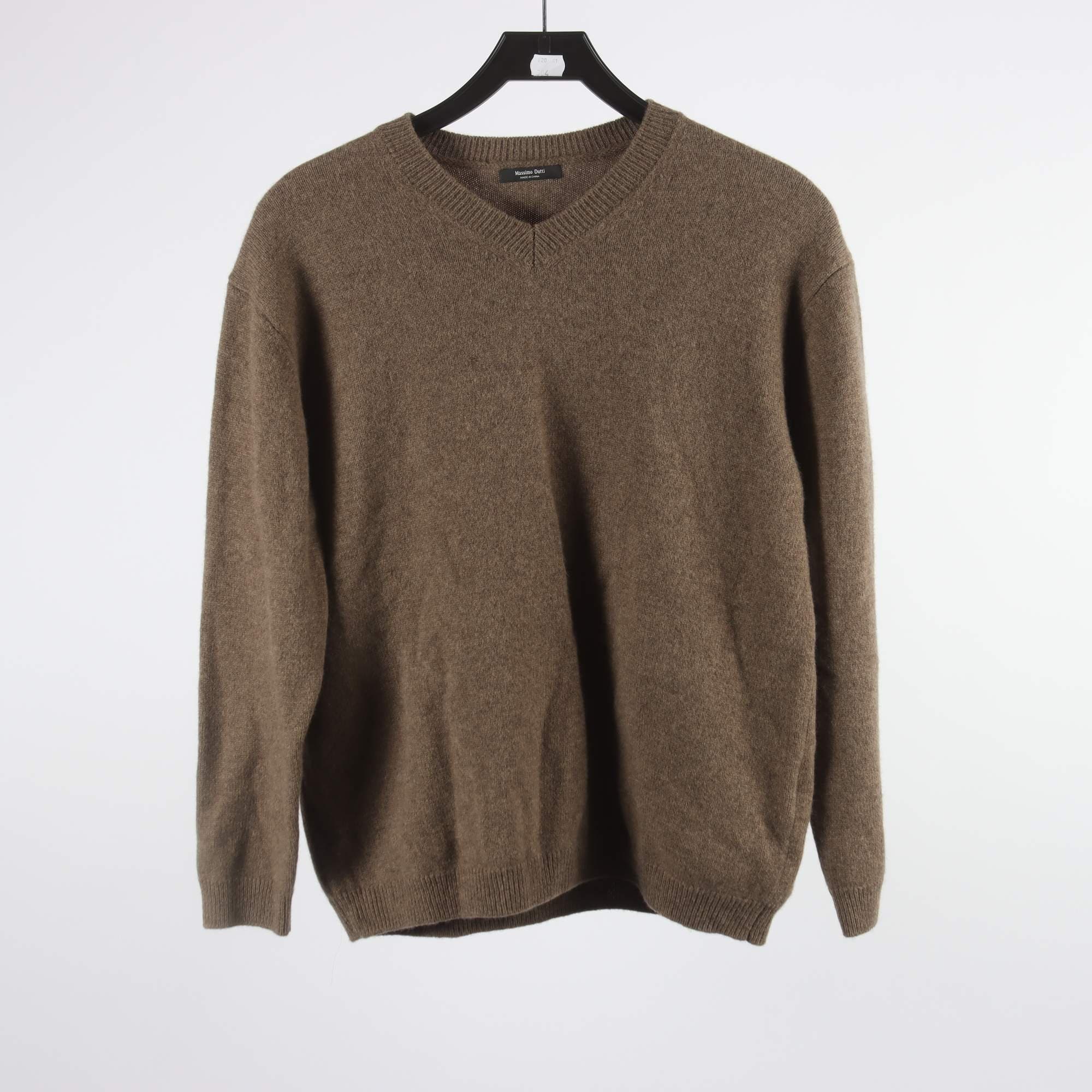Tröja, Massimo Dutti, brun ,ull, cashmere, stl. S.