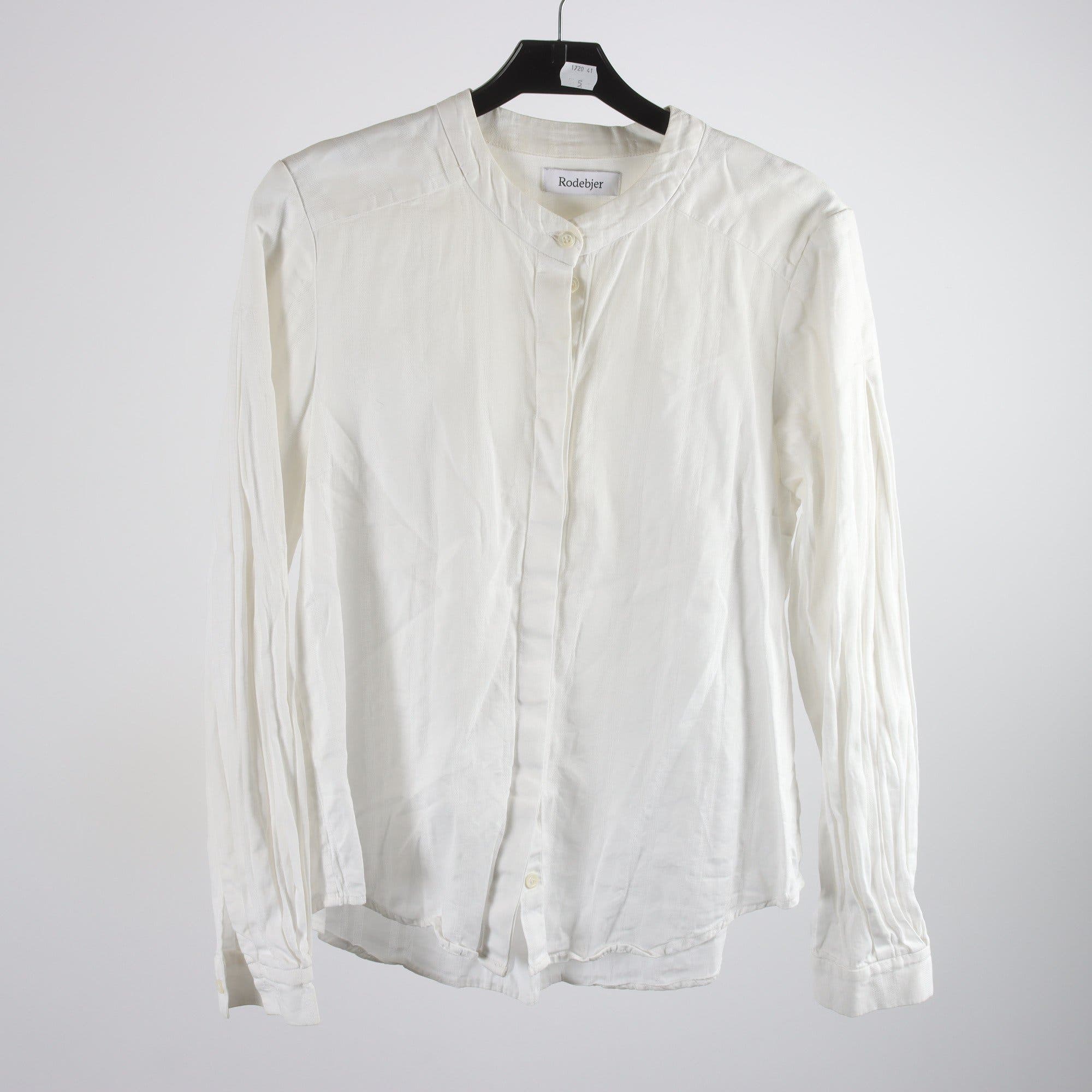 Blus, Rodebjer, vit, stl. S