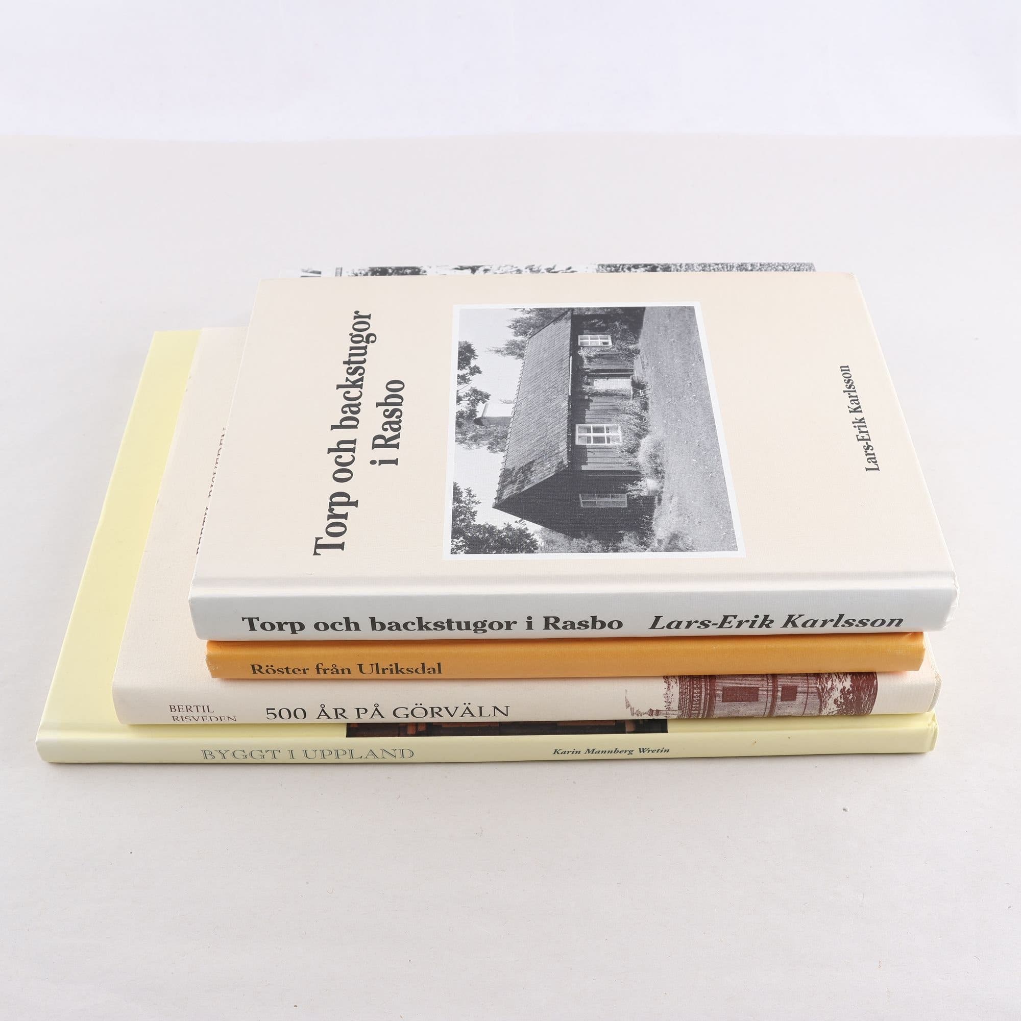 Hembygdslitteratur, Uppland, bokpaket med 4 volymer