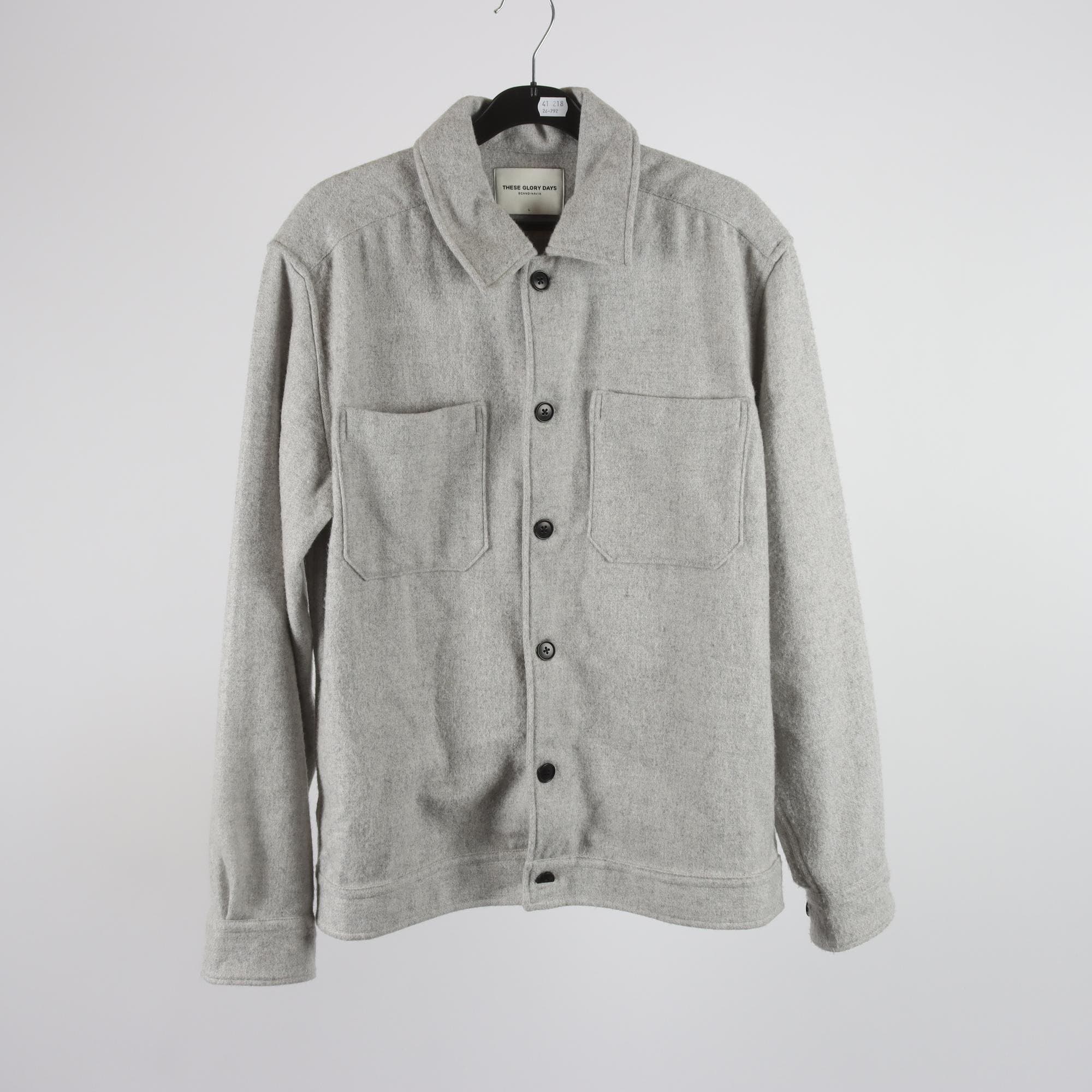 Overshirt, These Glory Days, ullblandning, stl. L