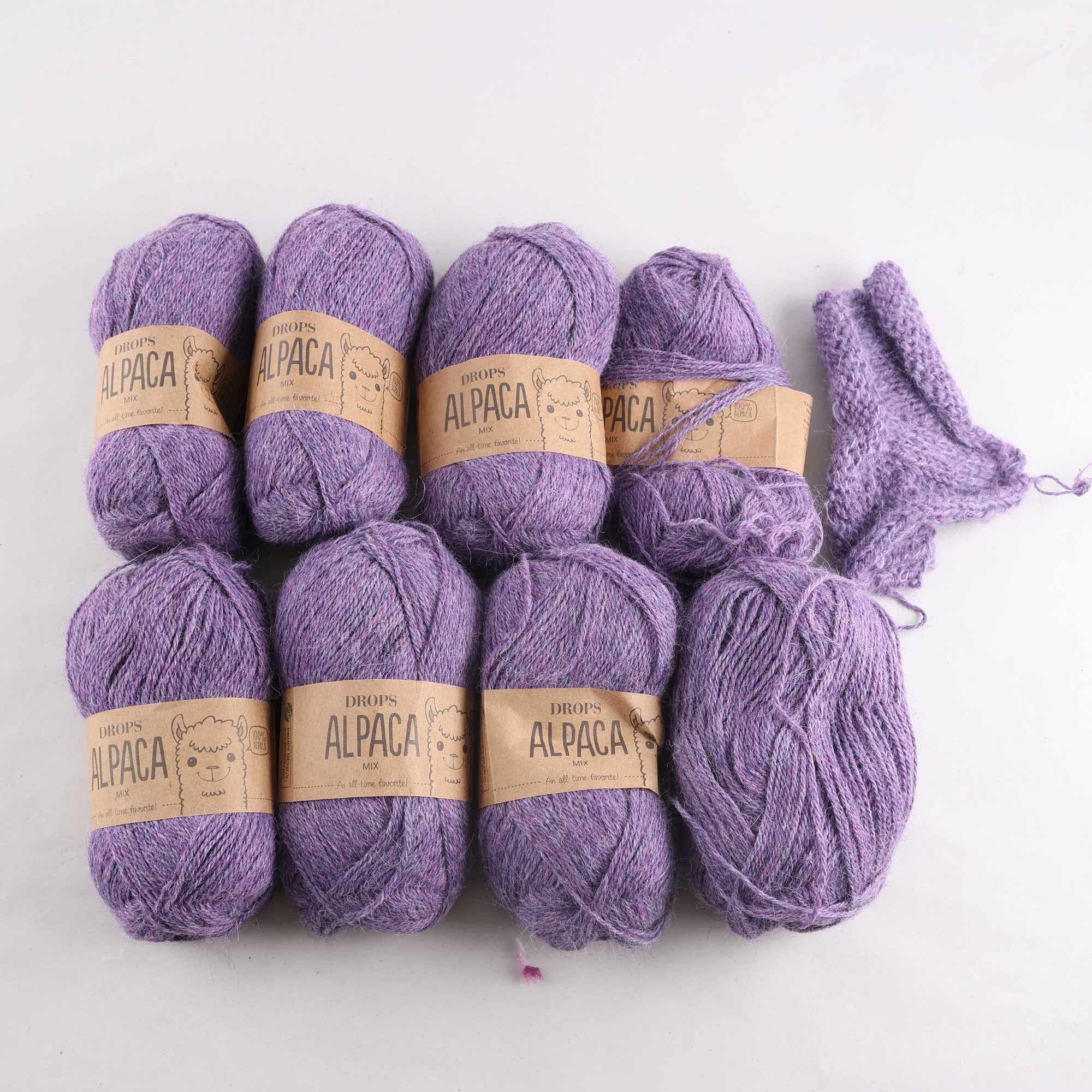 Garn, Drops, Alpaca, lila, 50 gr.