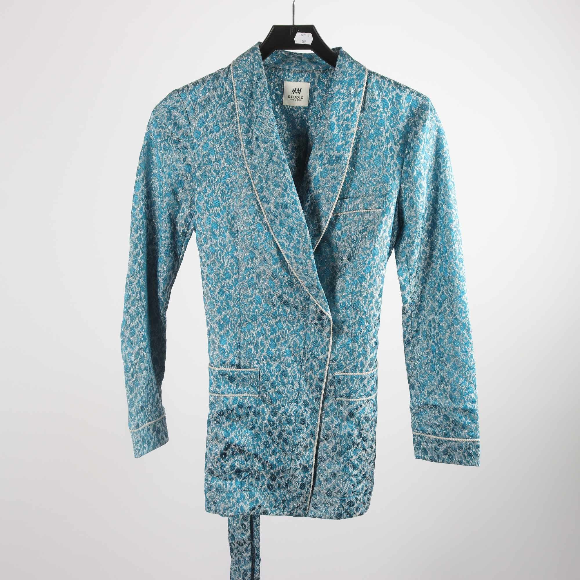 Kavaj, H&M Studio S/S 2015, blå, silver, stl.36