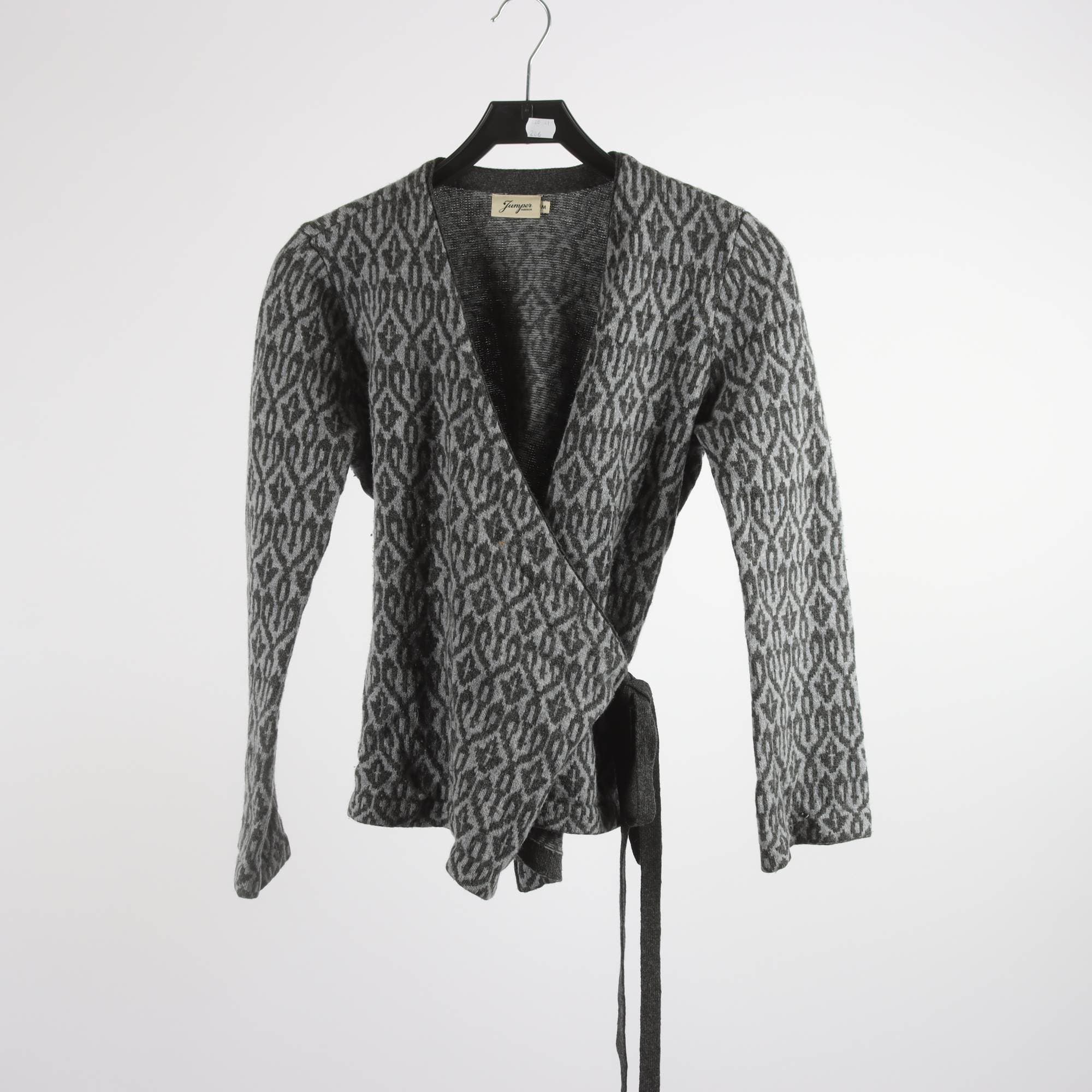 Kofta, Jumperfabriken, grå, 100% ull, stl. M.