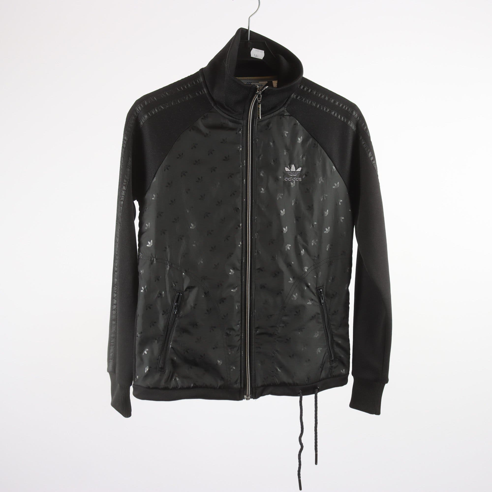Sportjacka, Adidas, svart, stl. 36