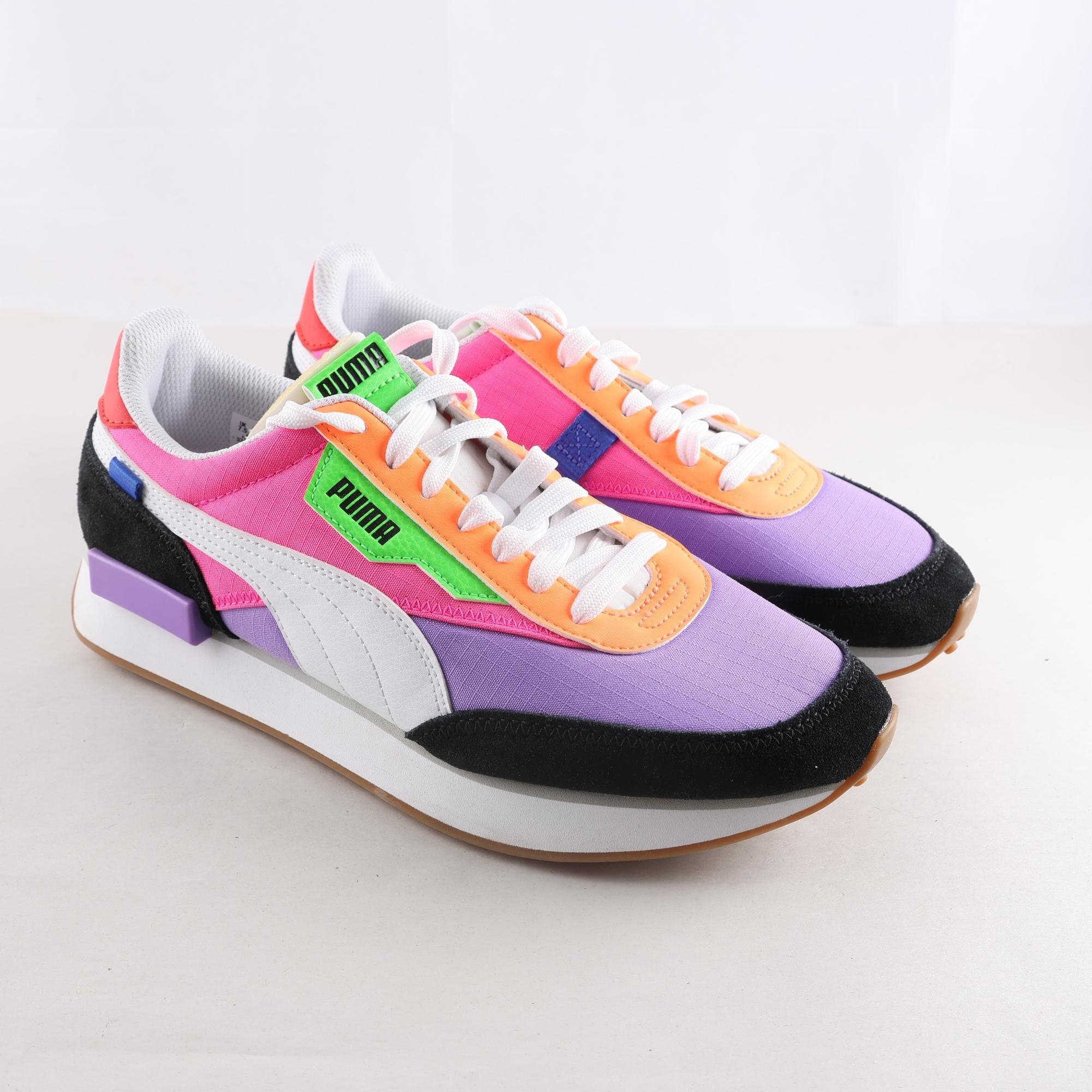 Sneakers, Puma, lila, orange, stl. 41.