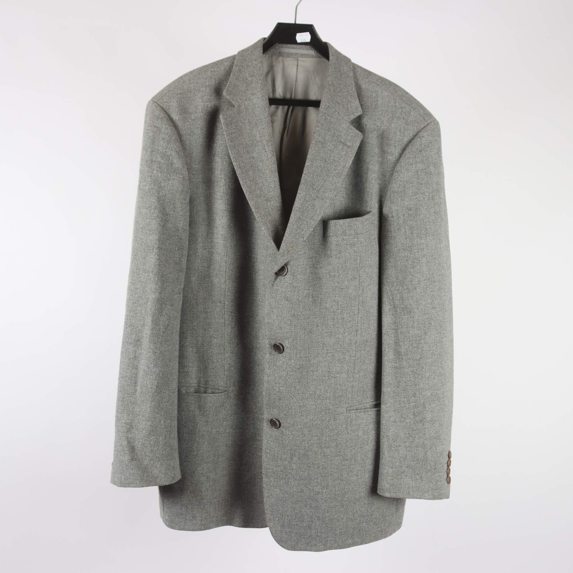 Kavaj, Hugo Boss, grå, 93% ull, stl. 56.
