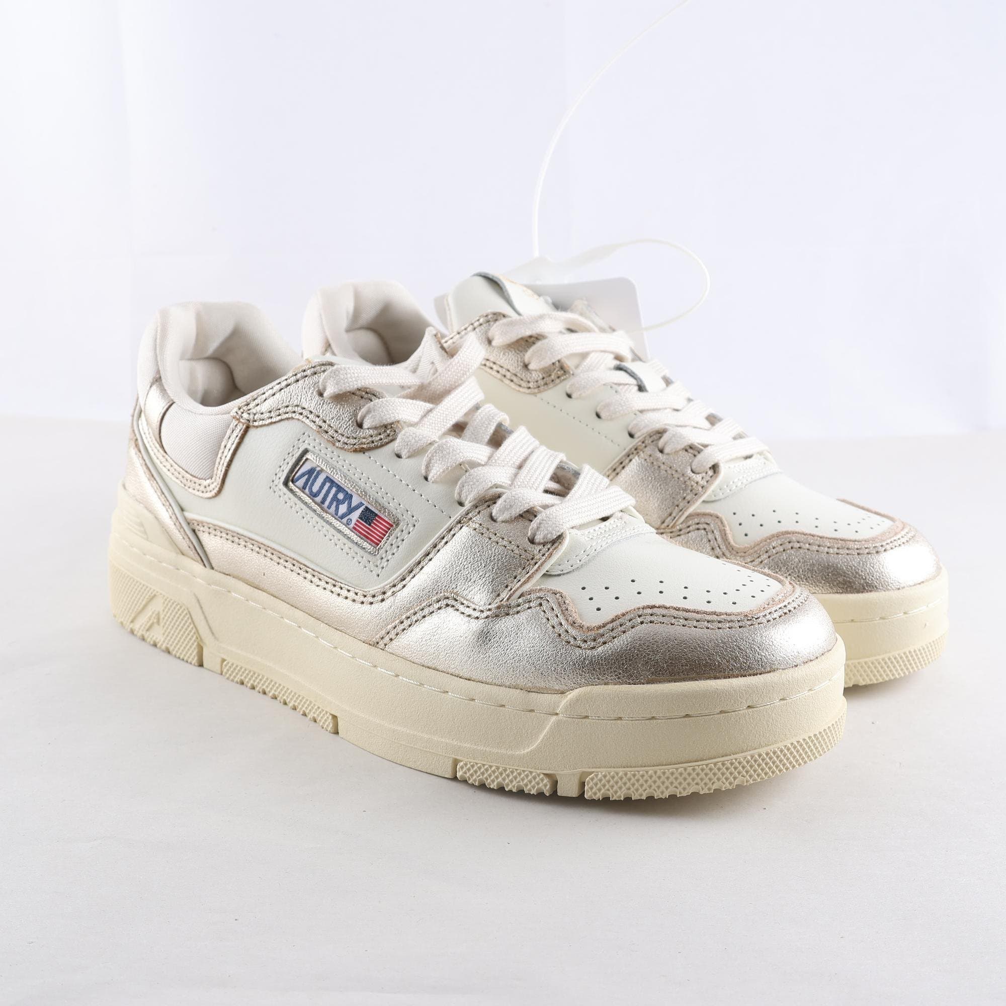 Sneakers, Autry, beige, guld, skinn, stl. 42.