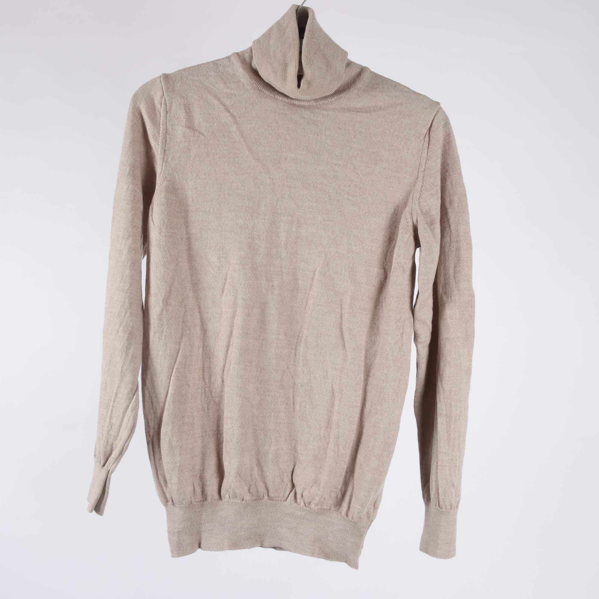 Tröja, Berg & Berg, beige, 100% merino ull, stl. XS.